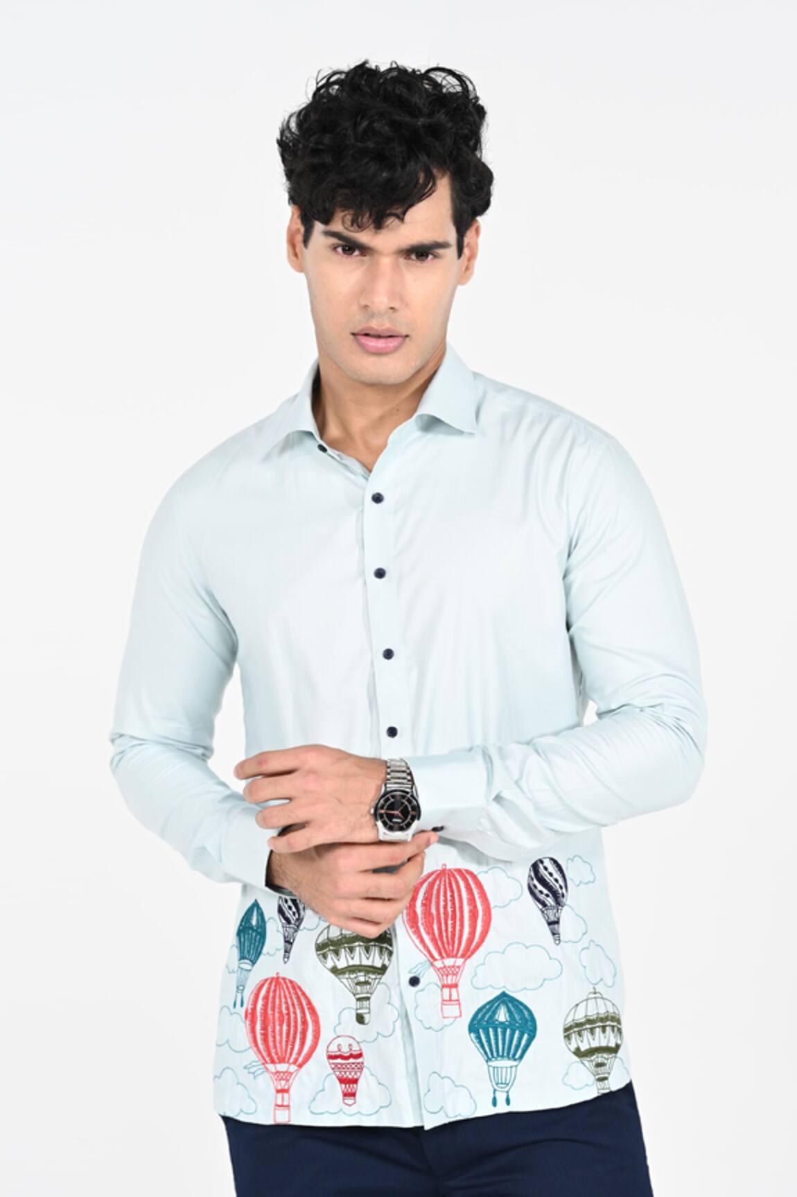 Kalpana Naik Air Ballons Embroidered Shirt 