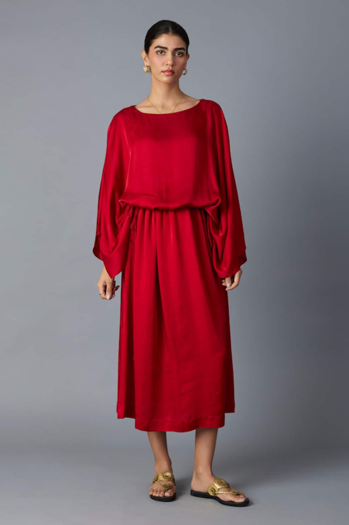 Vasstram Batwing Sleeve Dress 