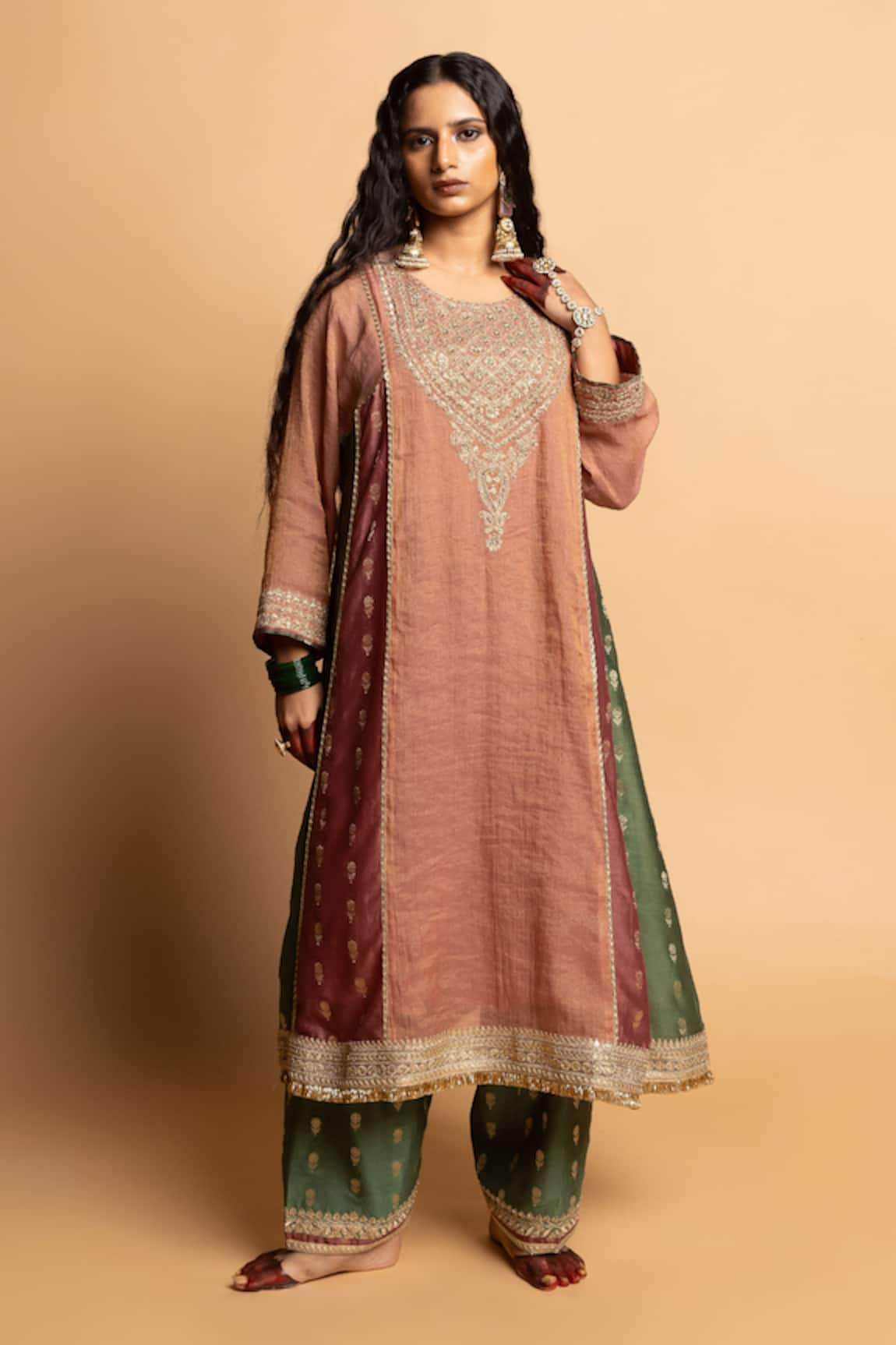 Pants And Pajamas Heer Embroidered Salwar