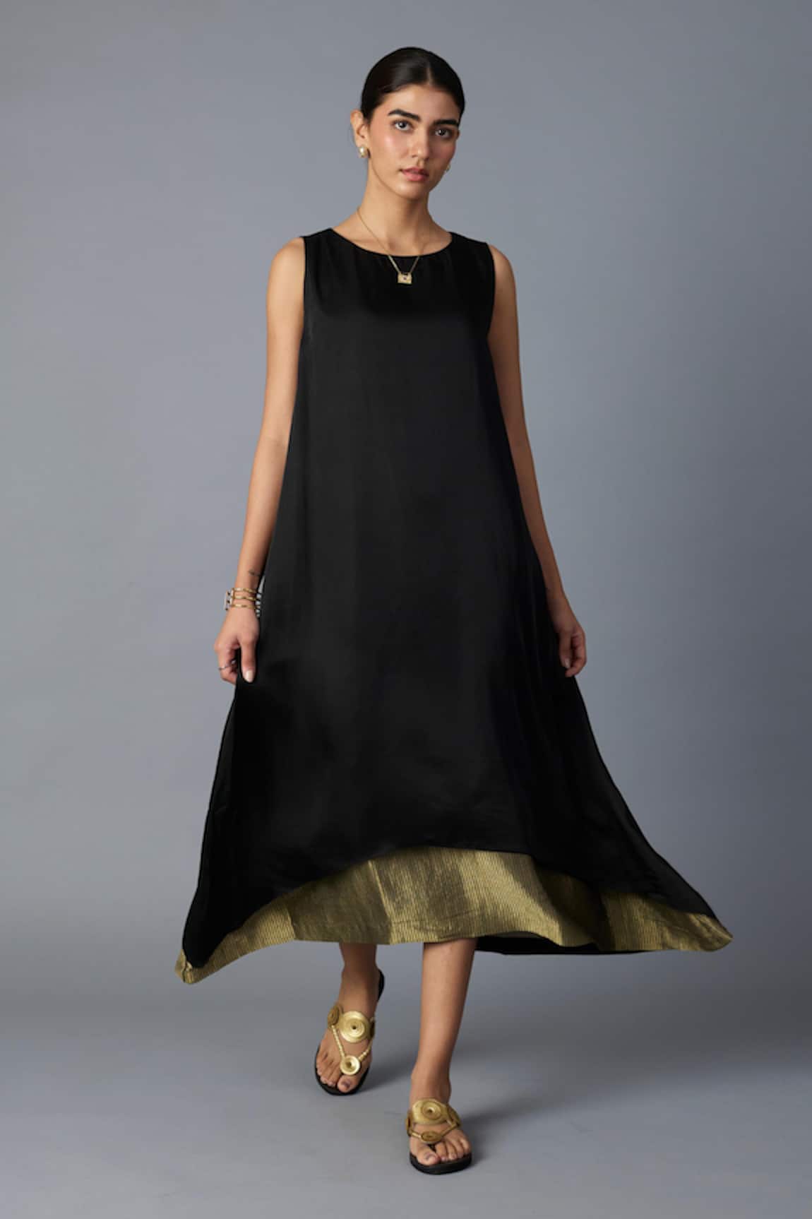 Vasstram Chameli Zari Striped Dress