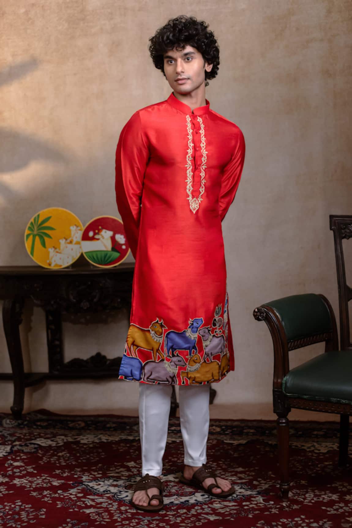 Hilo Design Padma Gopala Embroidered Kurta 