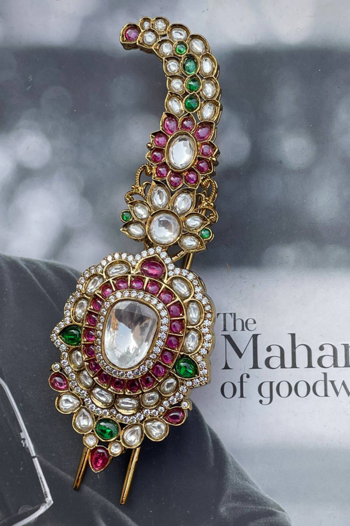 Saga Jewels Kundan Polki Paisley Kalangi 