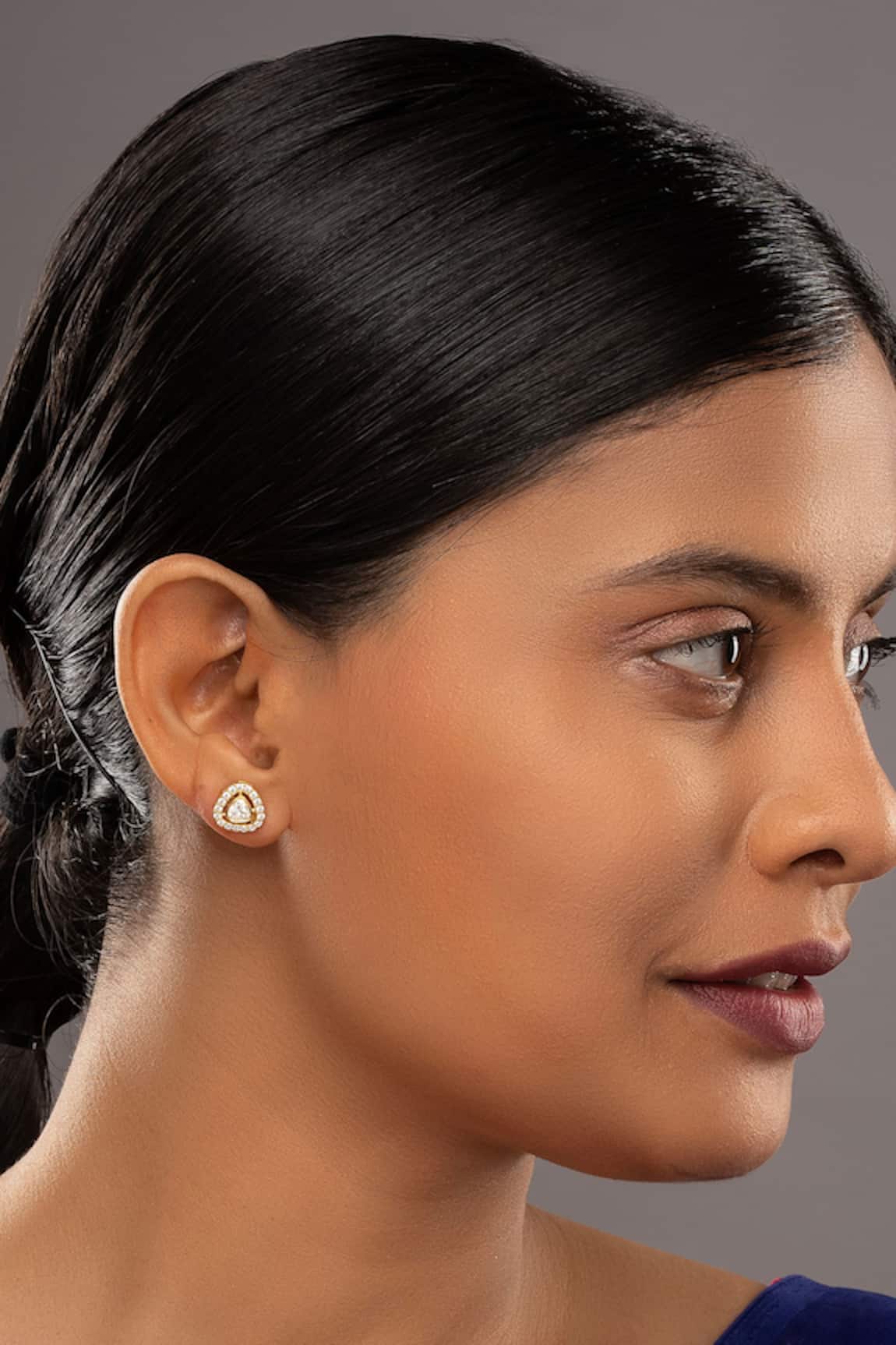 Sica Jewellery Zira Triangle Stud Earrings 