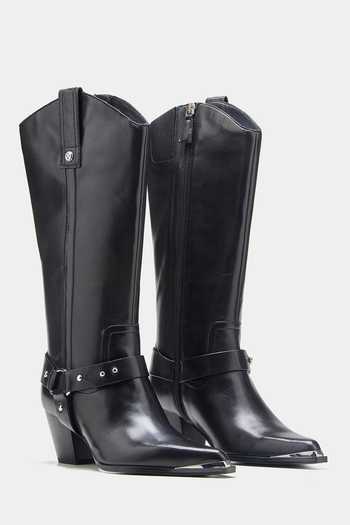 Oroh Olivia Genuine Leather Long Boots with Block Heel 