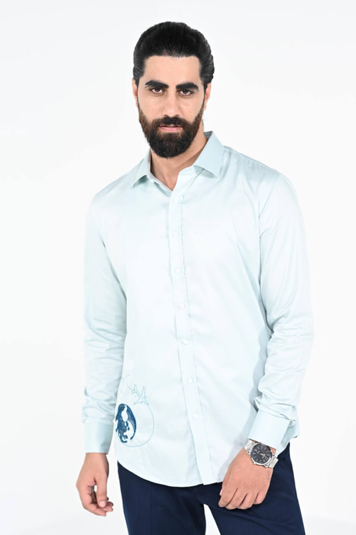 Kalpana Naik Wonder Lust Embroidered Shirt 