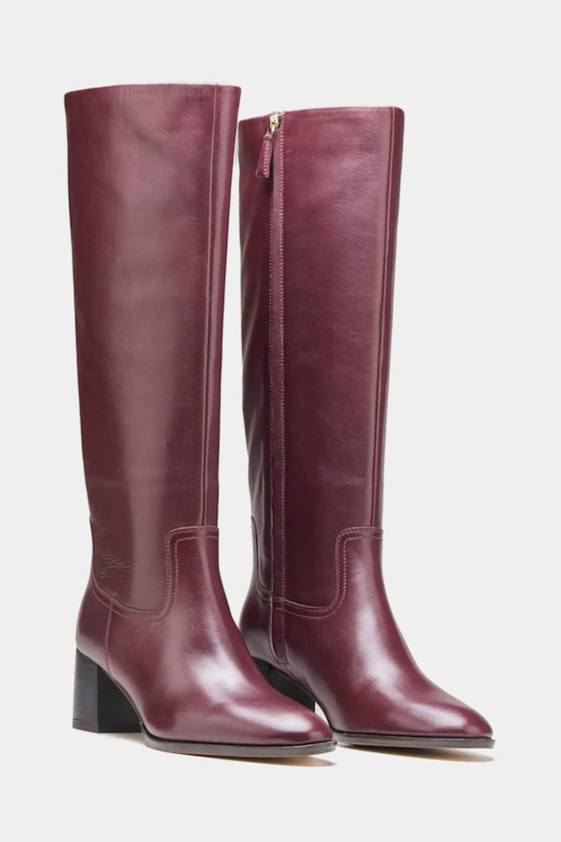 Oroh Manuela Genuine Leather Block Heel Long Boots