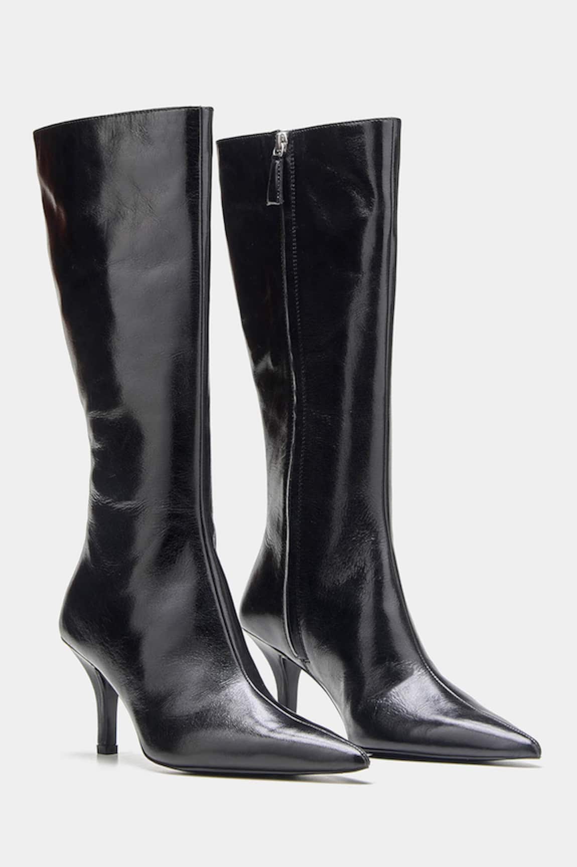 Oroh Luz Genuine Leather Pointed Toe Long Boots