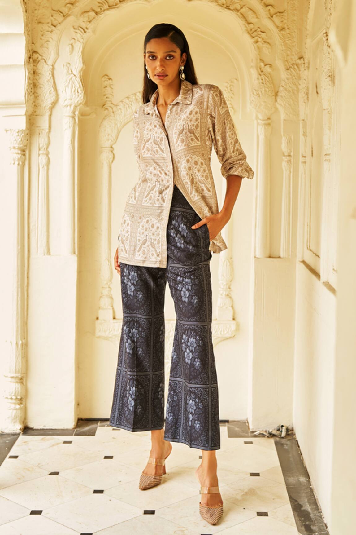 Dash And Dot Mughal Print Pant 