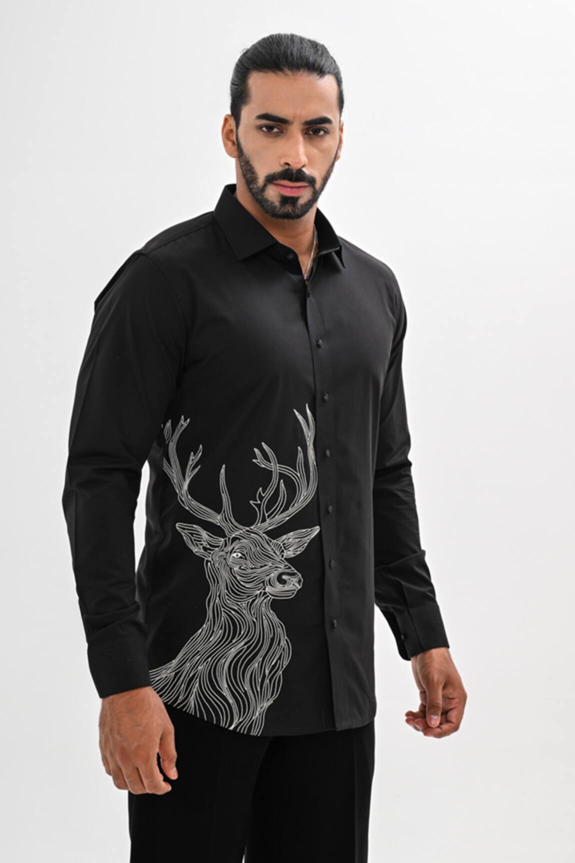 Kalpana Naik Antler Grace Hand Embroidered Shirt