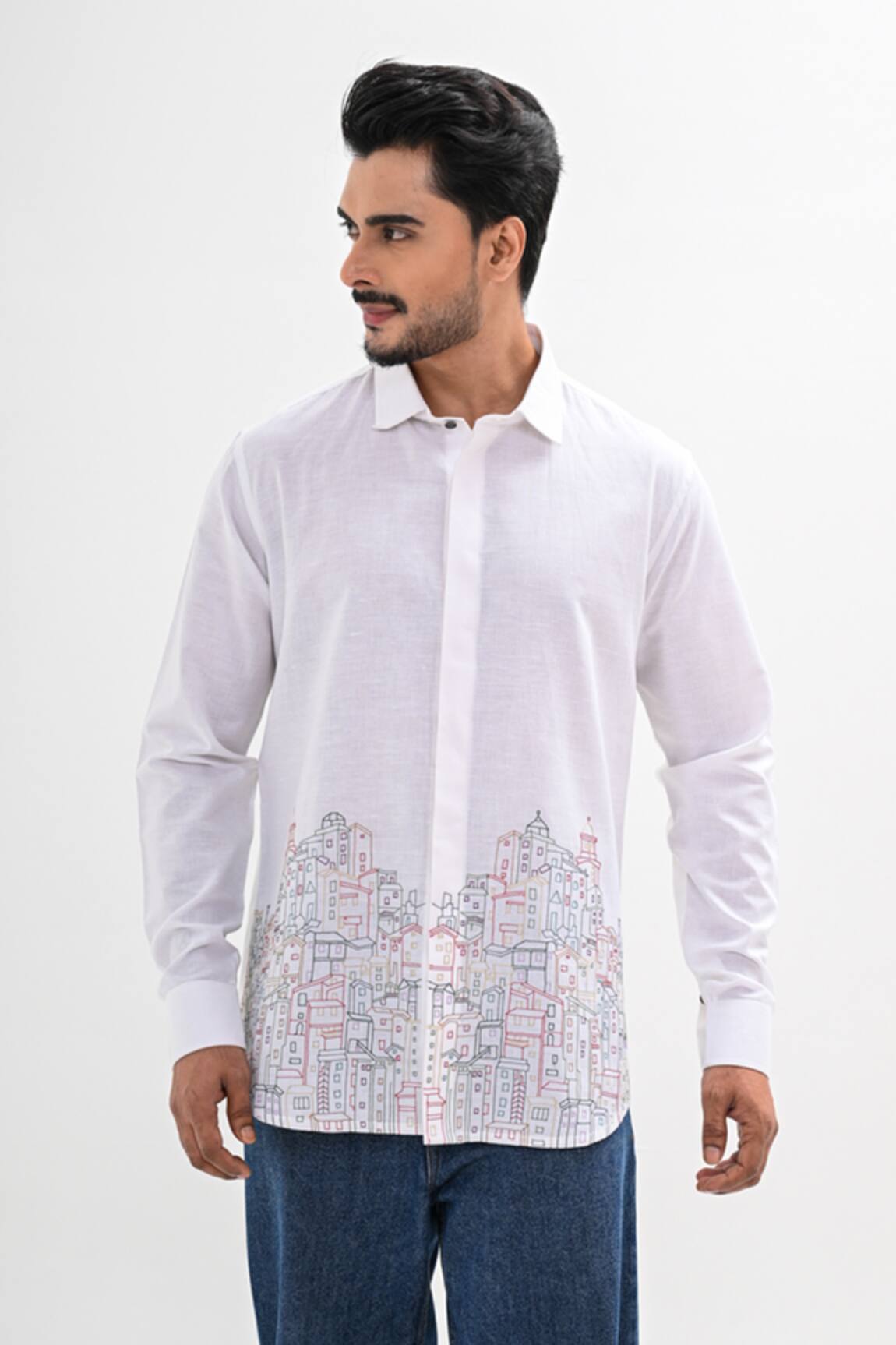 Kalpana Naik Threaded Homes Hand Embroidered Shirt