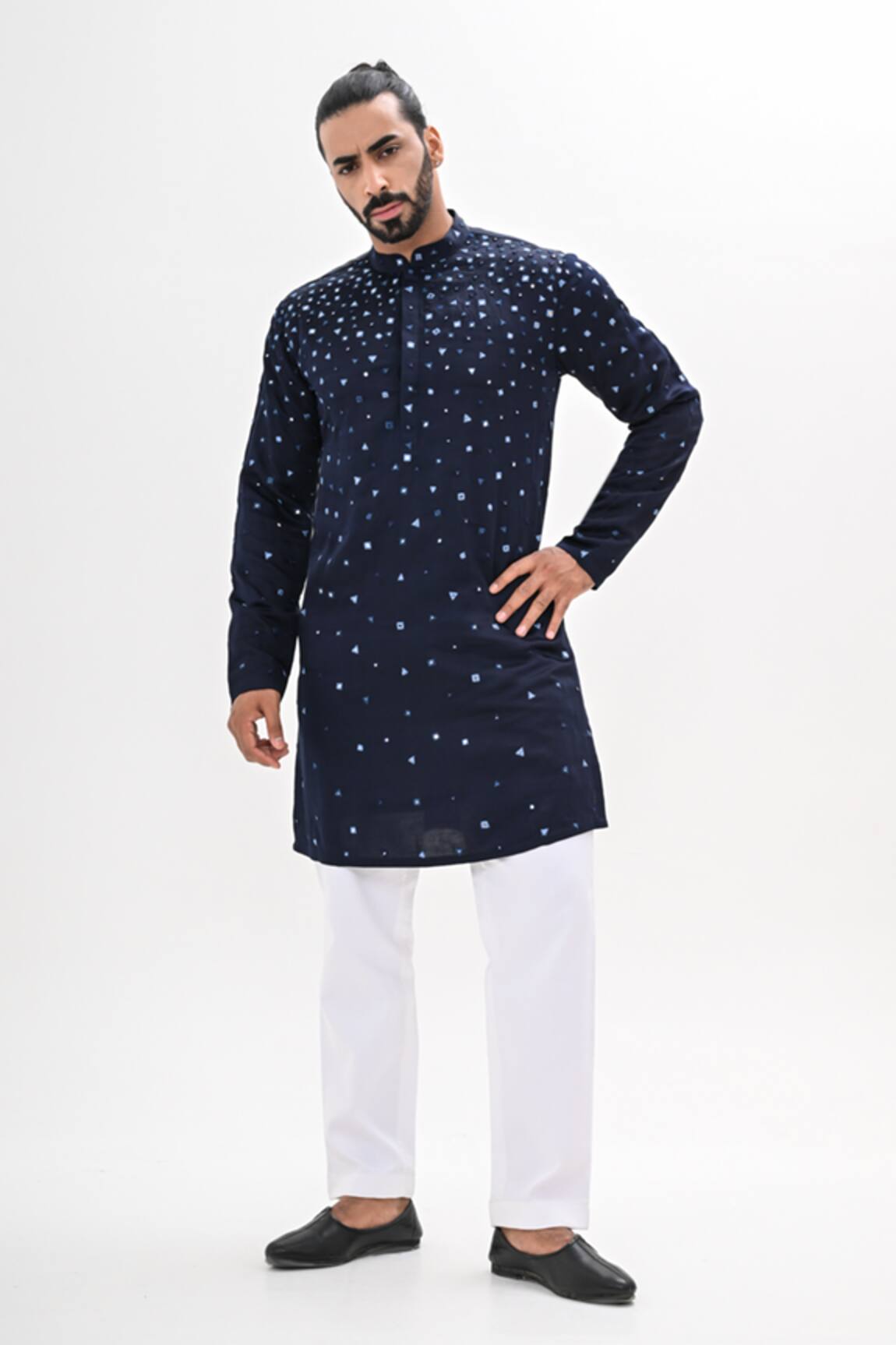 Kalpana Naik Crystal Maze Hand Embroidered Kurta Set