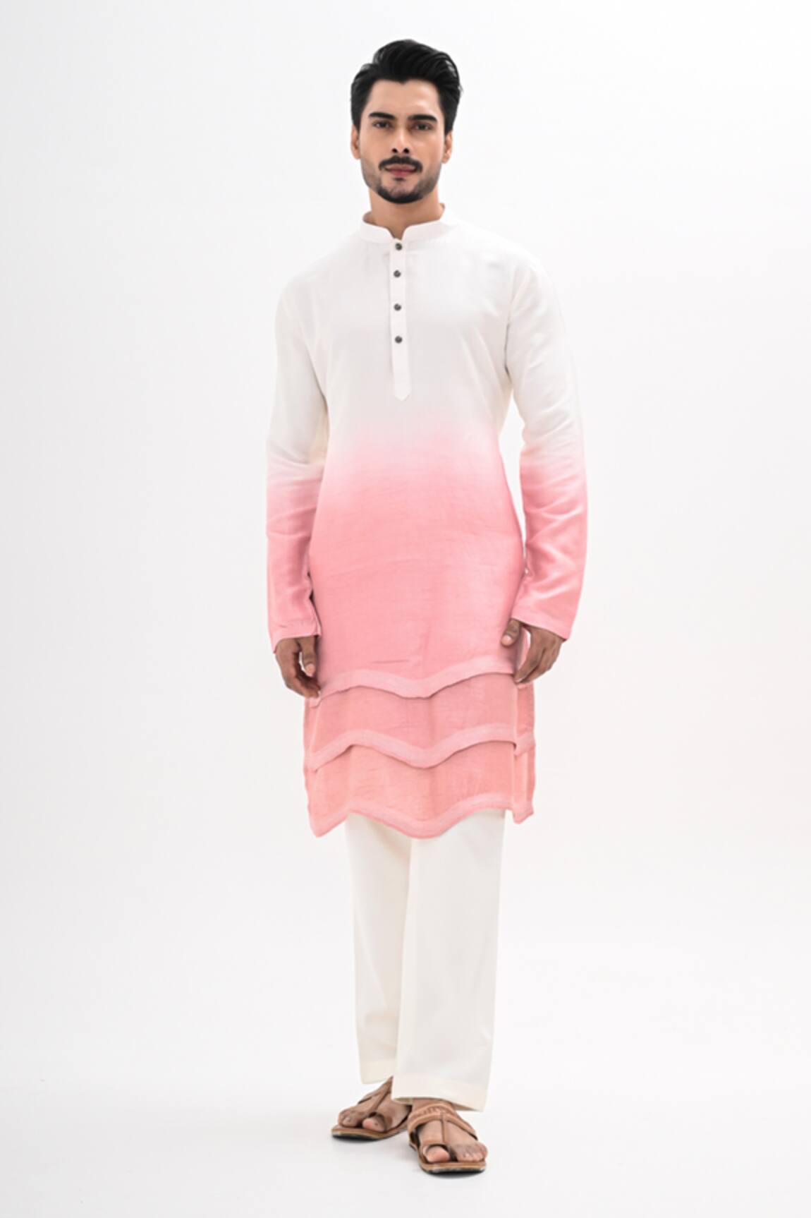 Kalpana Naik Pink Ombre Kurta & Pant Set 