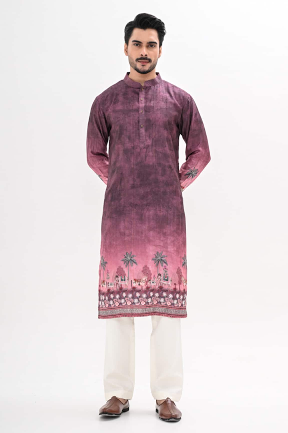 Kalpana Naik Ombre Hand Embroidered Kurta Set 