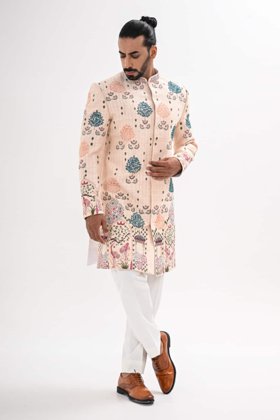 Kalpana Naik Chitravan Embroidered Achkan Set