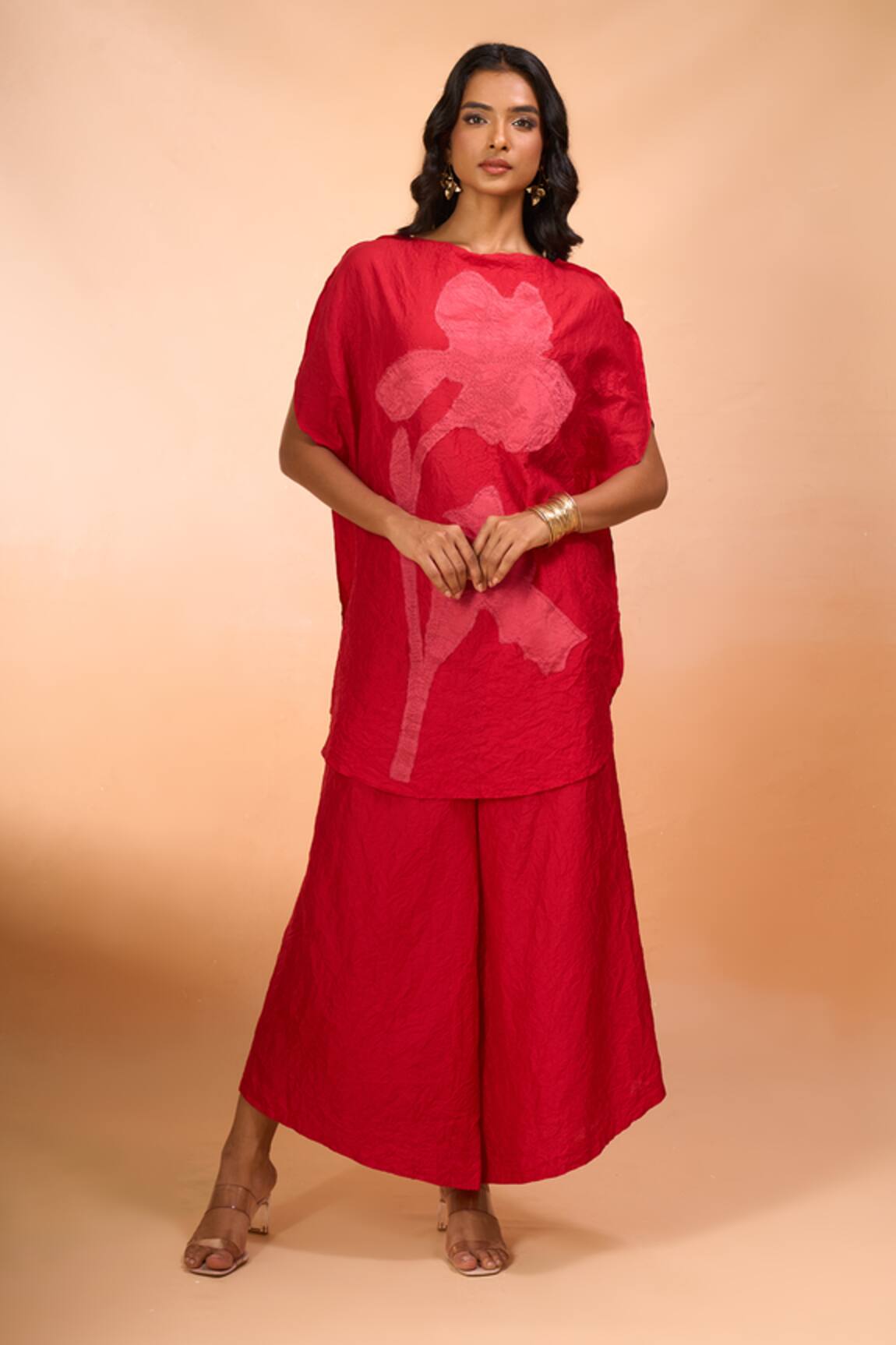 Divyam Mehta Floral Patchwork Embroidered Tunic With Pant