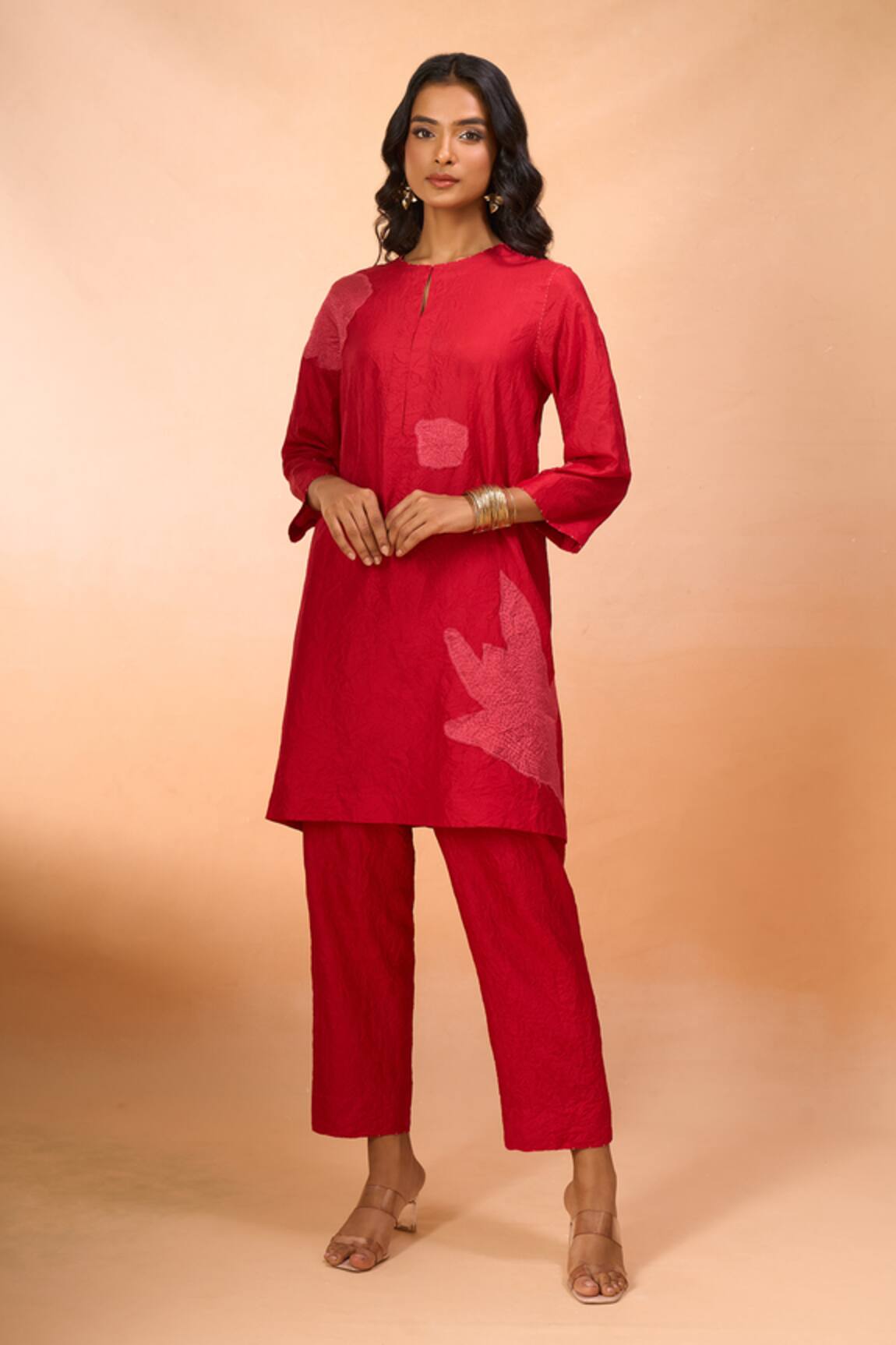 Divyam Mehta Floral Embroidered Kurta & Pant Set