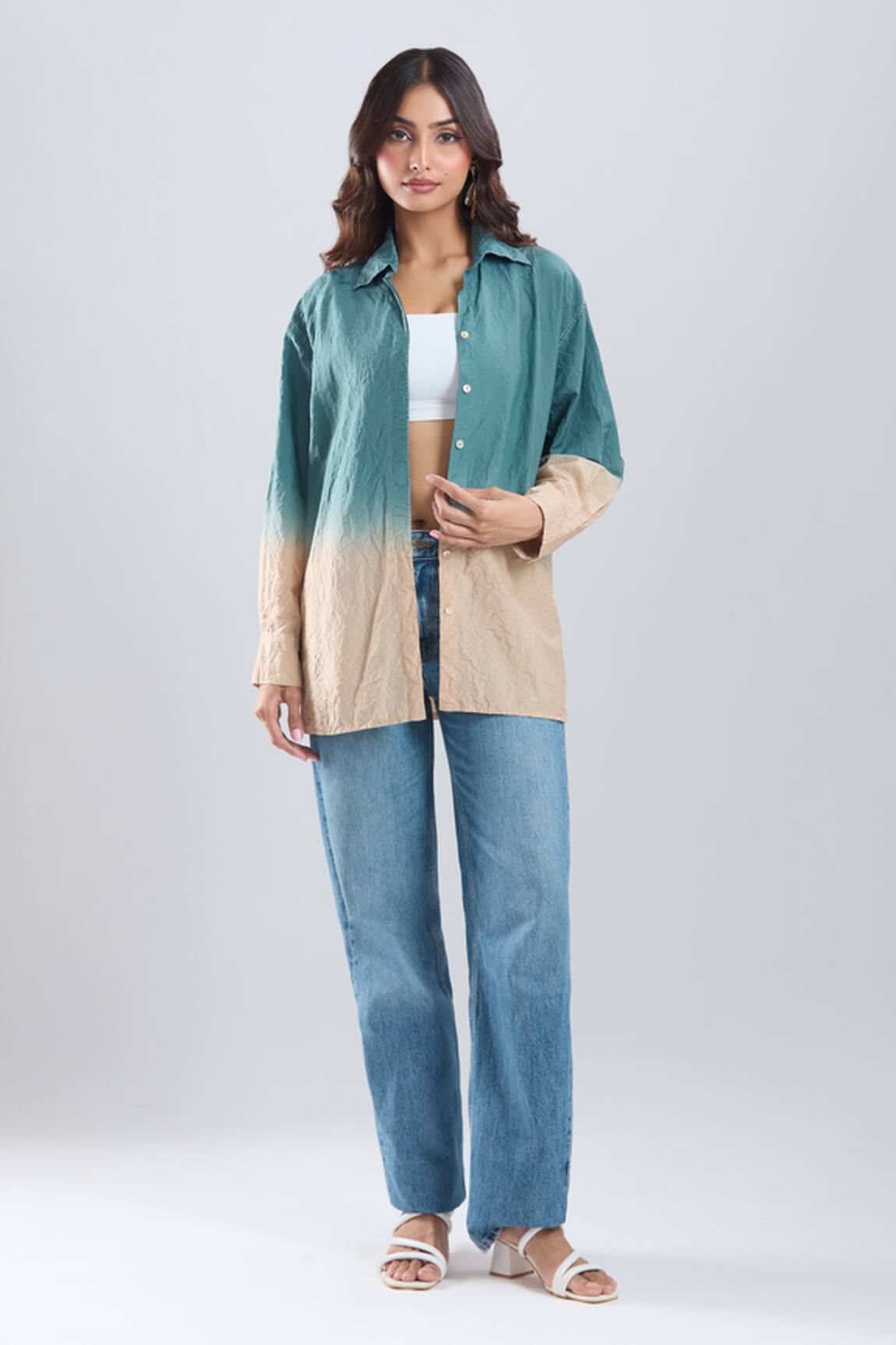 Divyam Mehta Full Sleeve Ombre Shirt