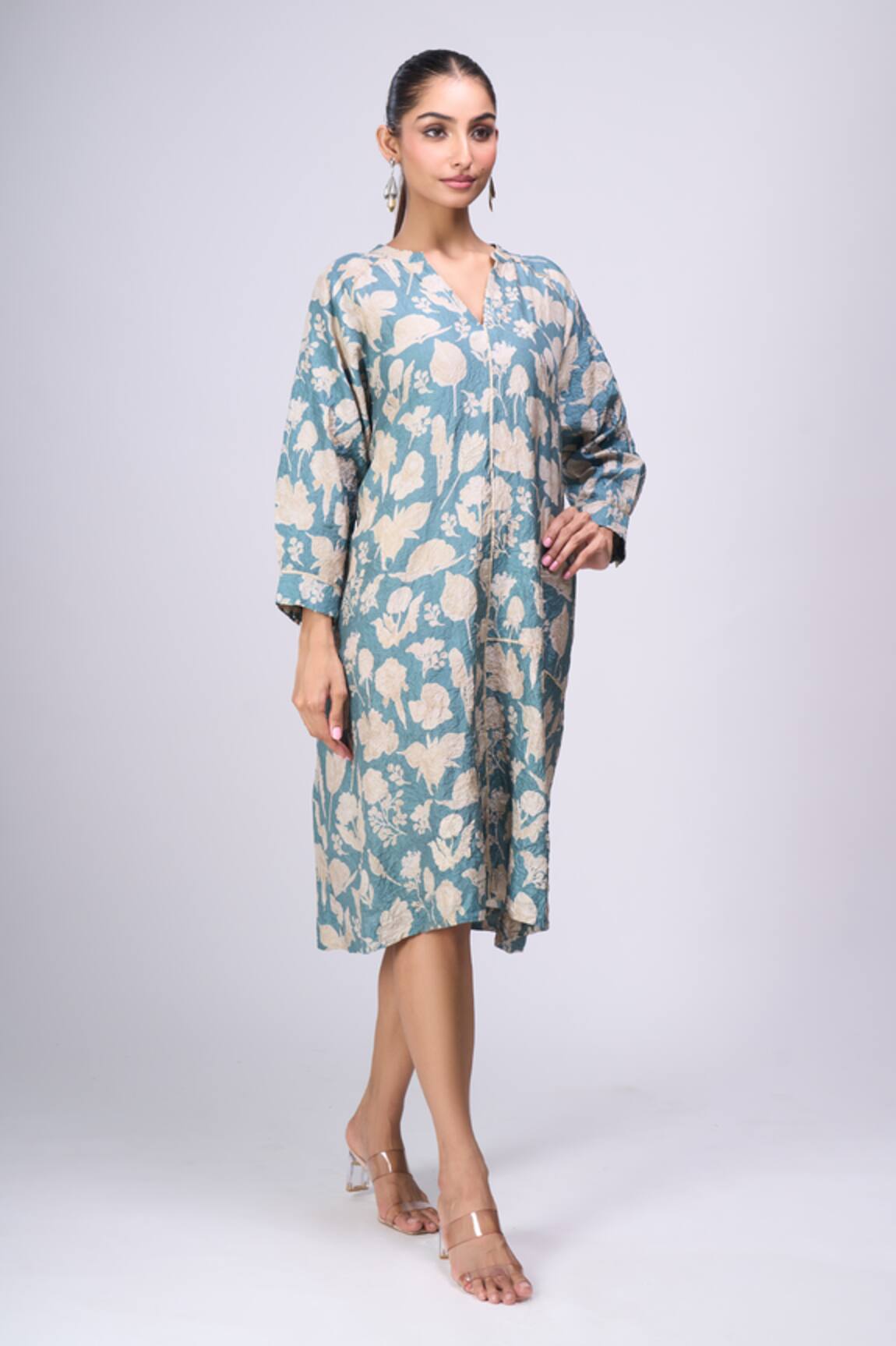 Divyam Mehta Flower Print Dress