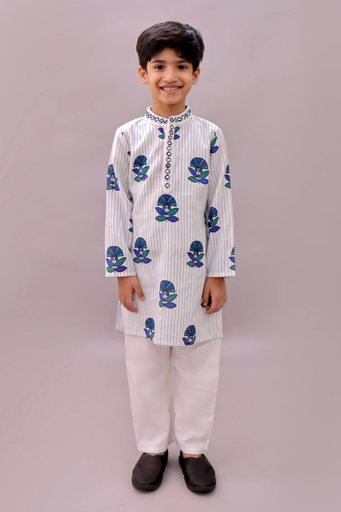 Lil Drama Shor Gul Flower Print Kurta 