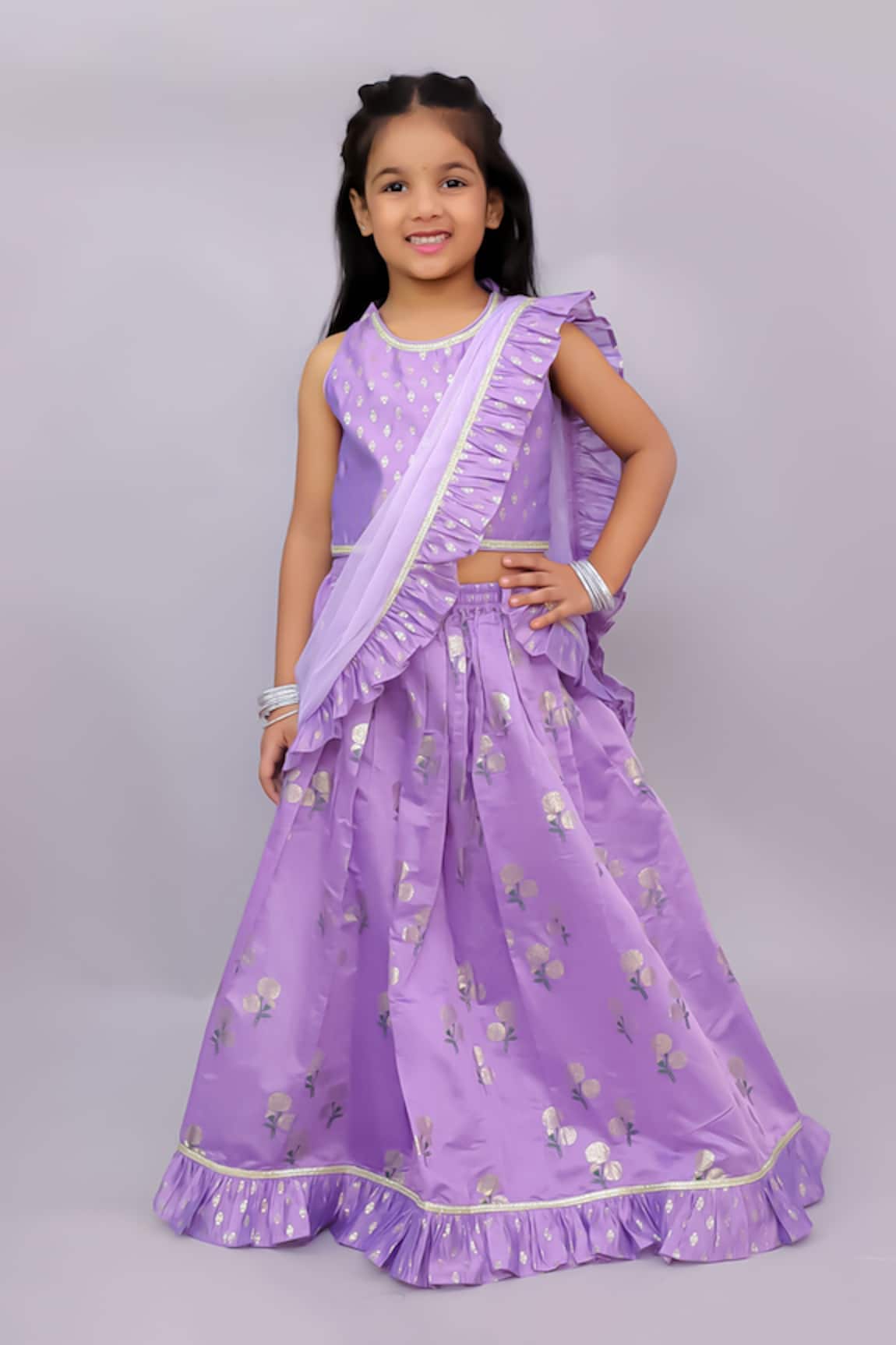 Lil Drama Mishti Printed Lehenga Set 