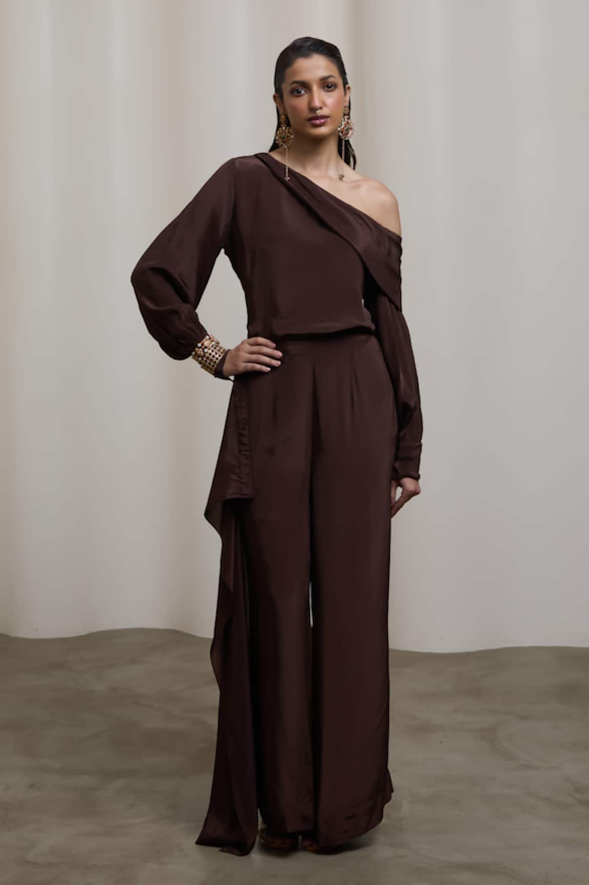 Sheela Suthar One Shoulder Top & Pant Set