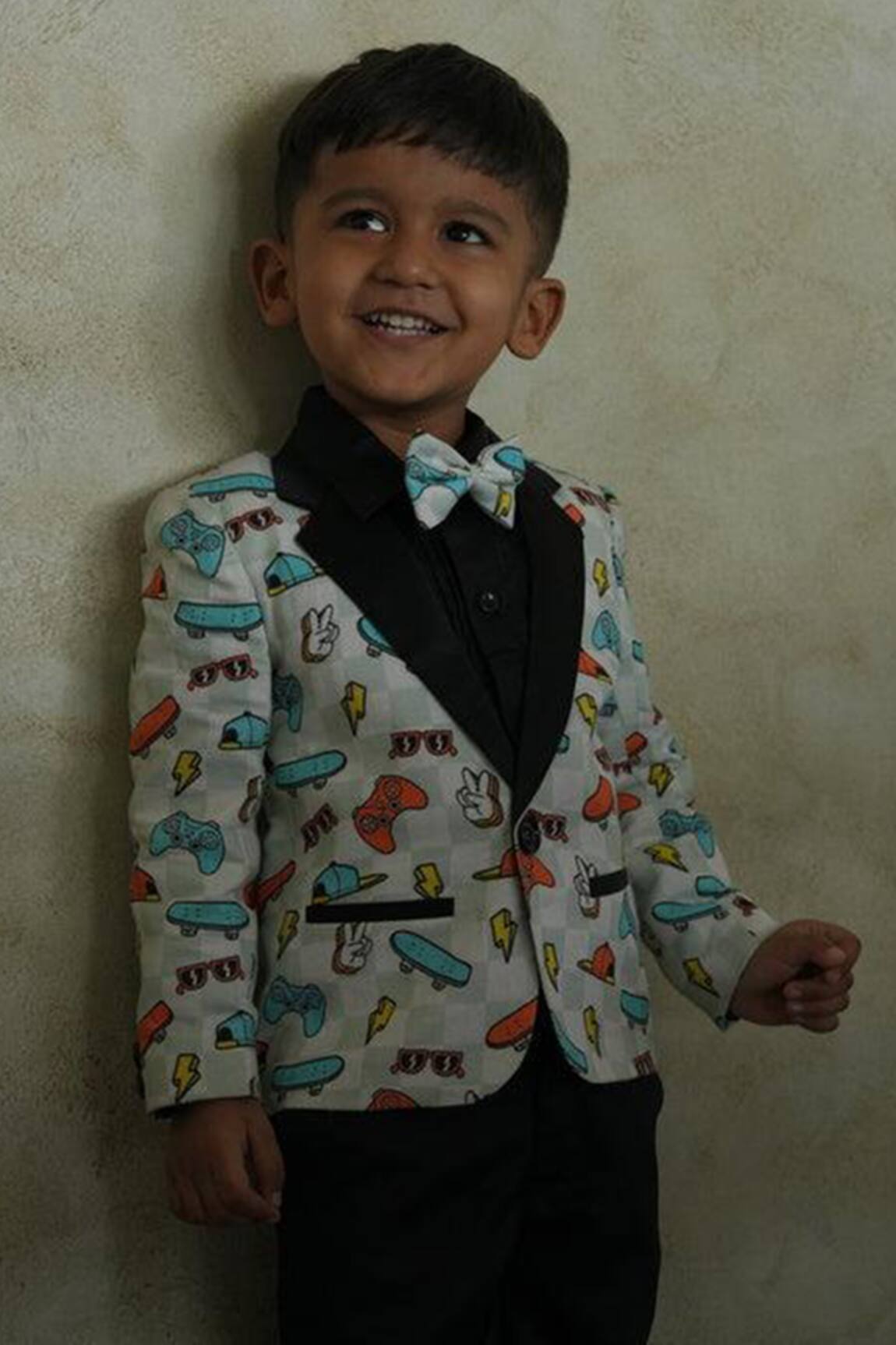 Funny Bones Clothings Skates Tuxedo Blazer Set