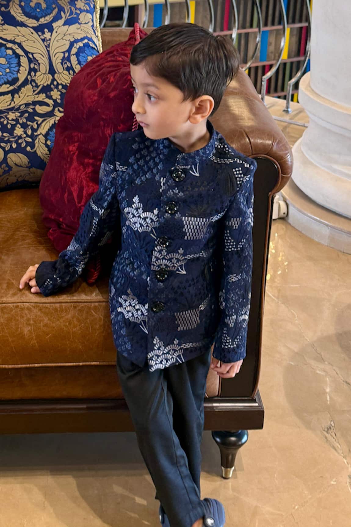 Funny Bones Clothings Embroidered Jodhpuri Set 