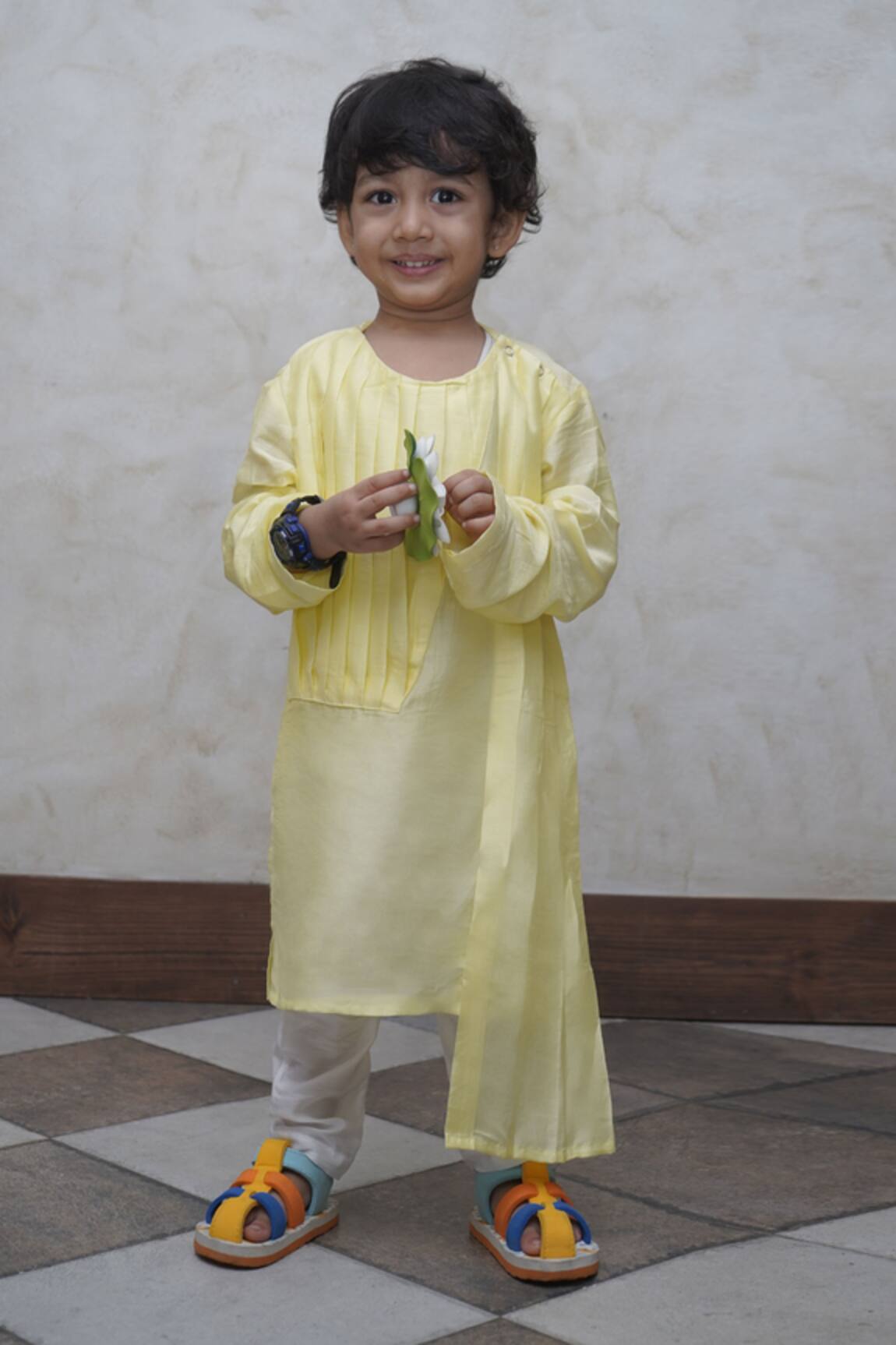 Funny Bones Clothings Circus Print Pure Muslin Silk Kurta Pajama Set