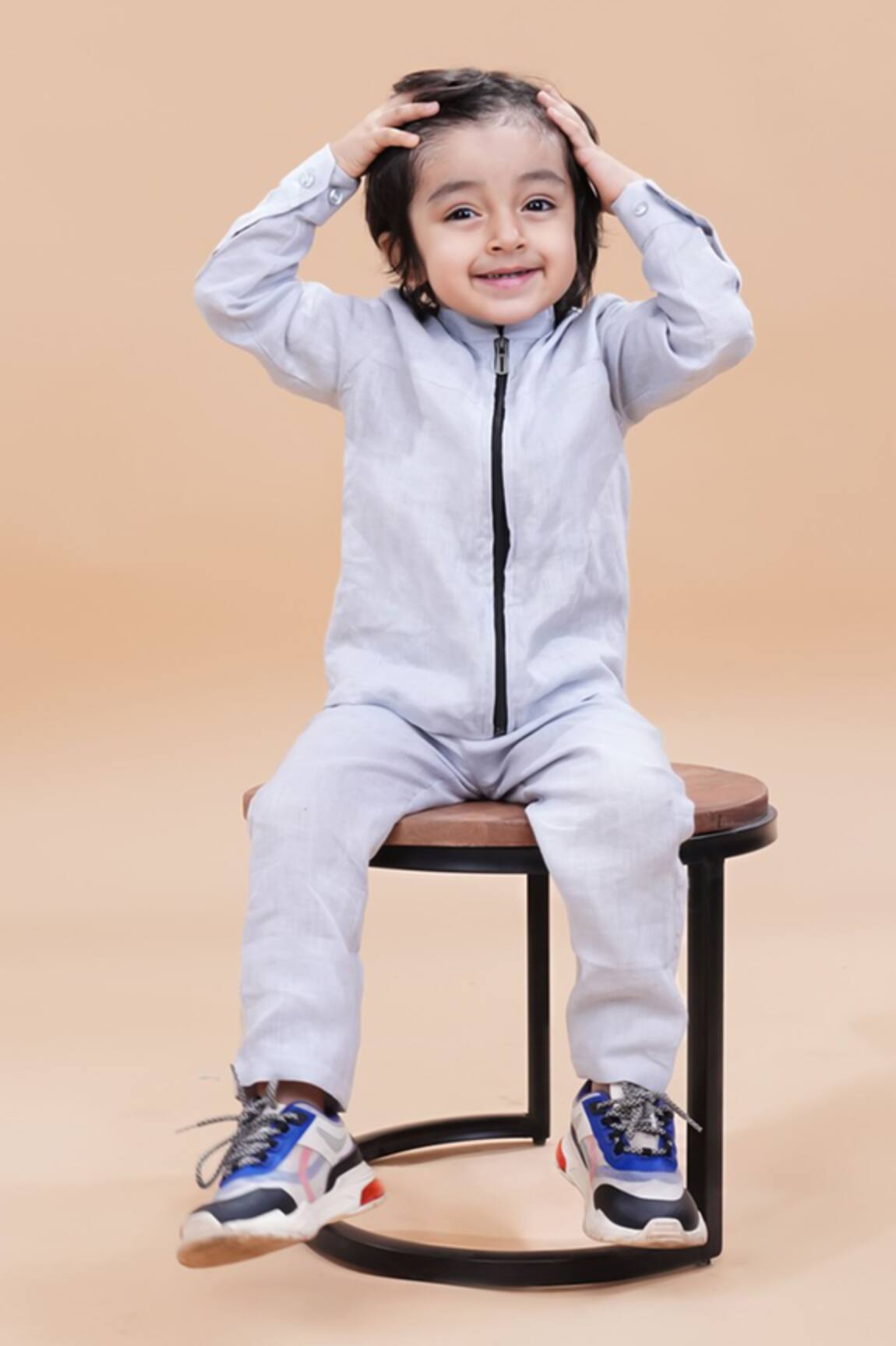 Funny Bones Clothings Linen Jacket & Trouser Set