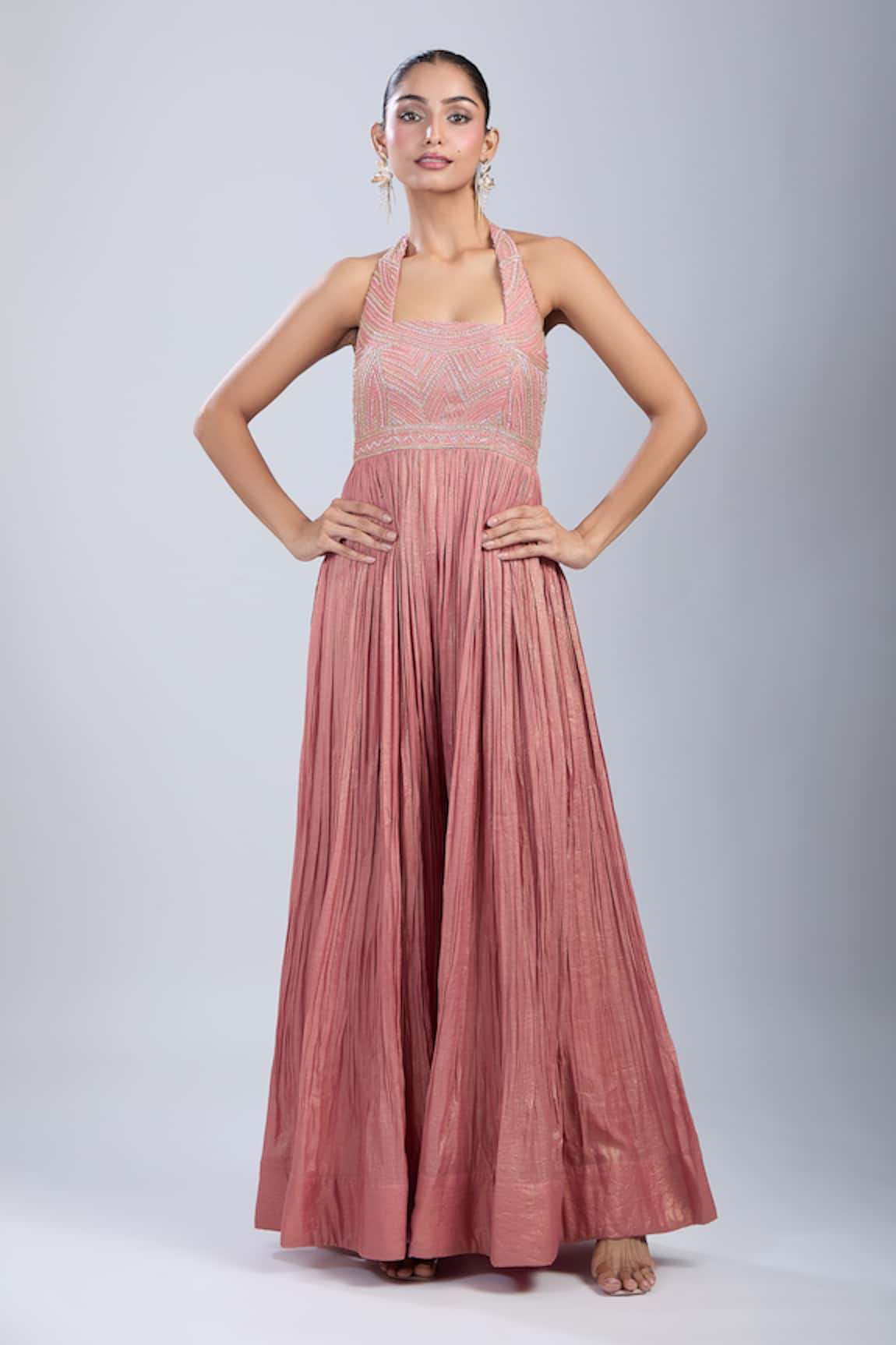 Samyukta Singhania Yoke Embroidered Gown 