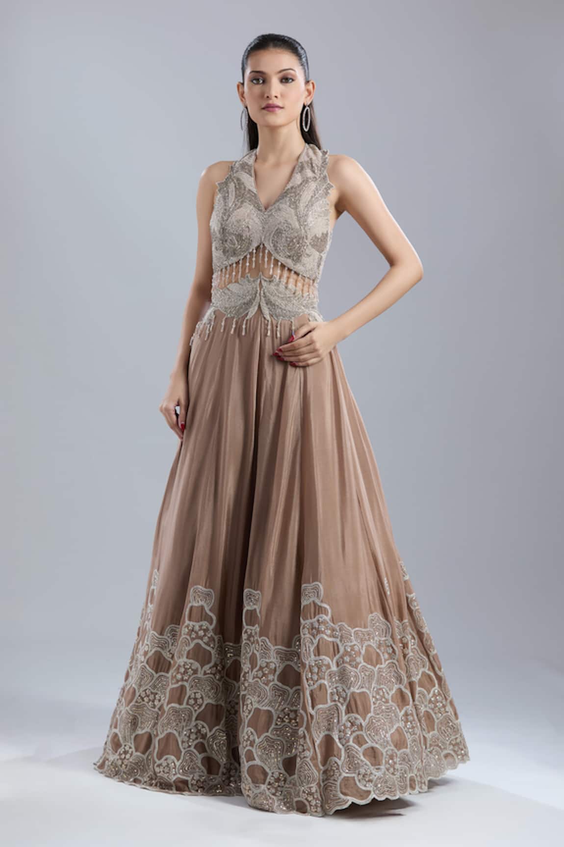 Samyukta Singhania Sequin Embroidered Gown 