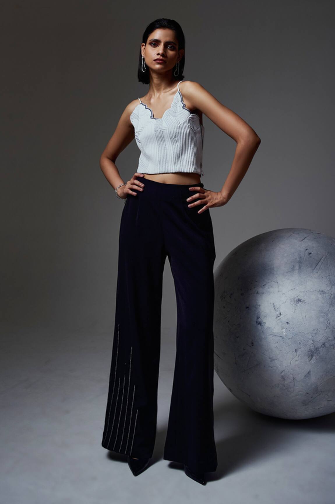 Orthodox Textured Horizon Crop Top