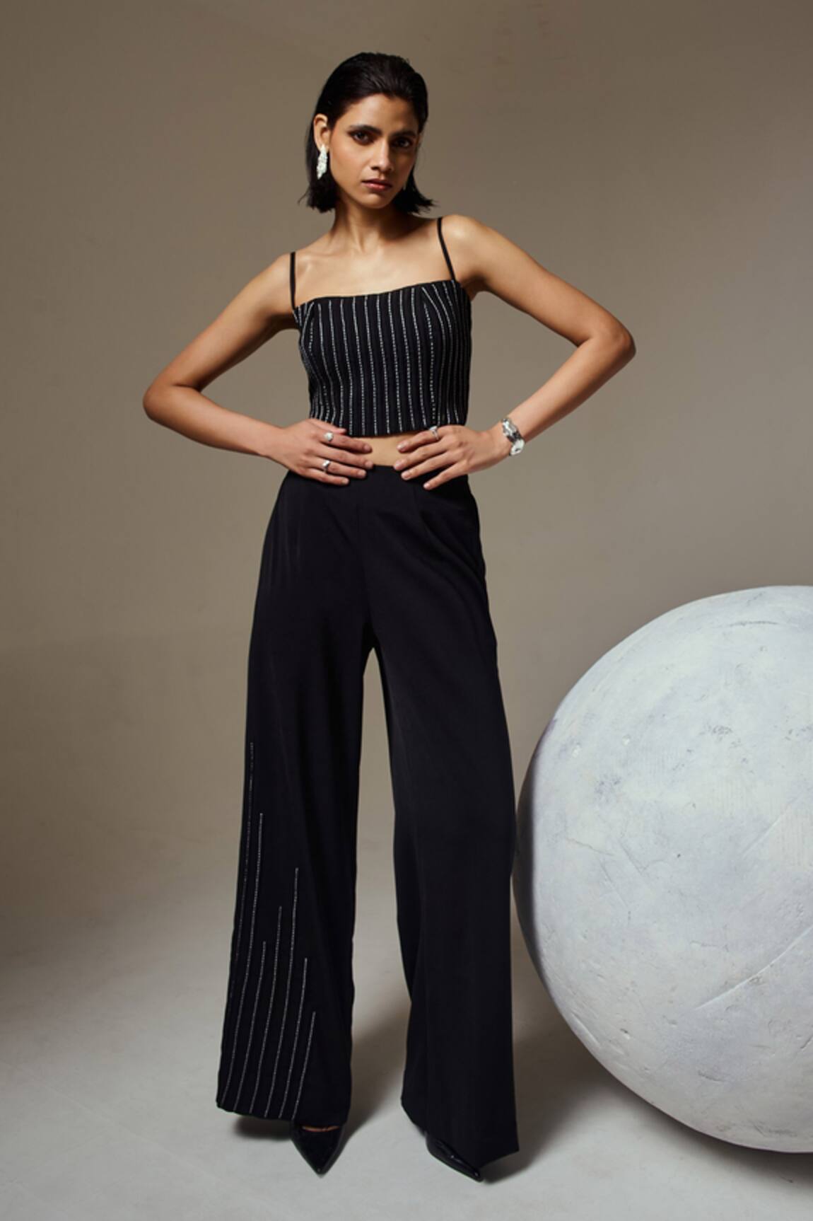 Orthodox Flow Stripes Wide Legged Pant