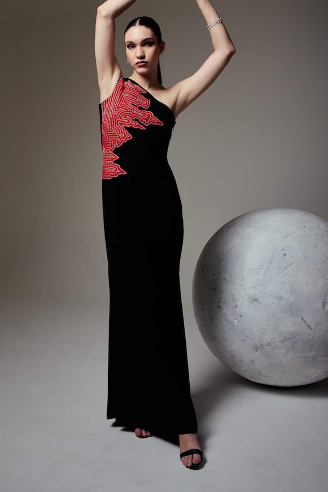 Orthodox Luxe Contour One Shoulder Gown