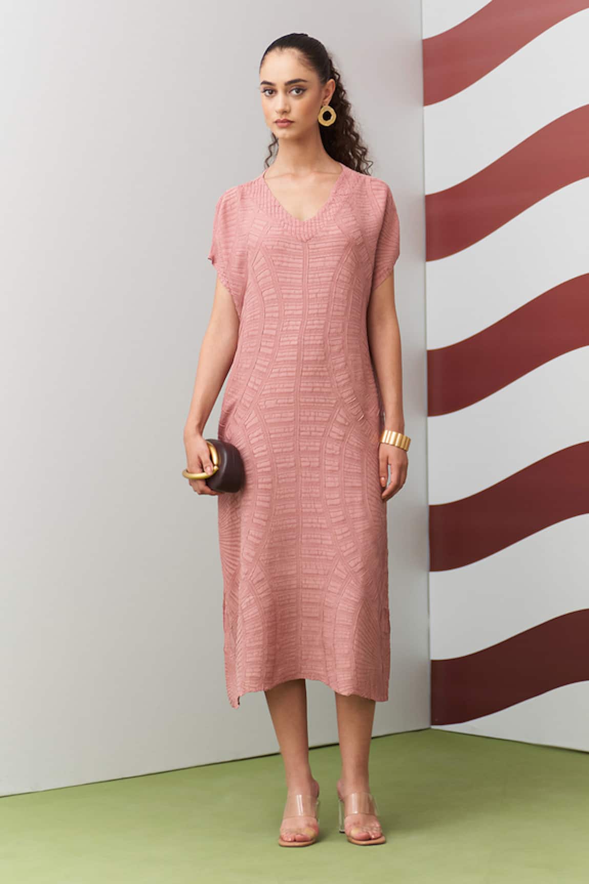 Pleats By Aruni Willia Textured Dress