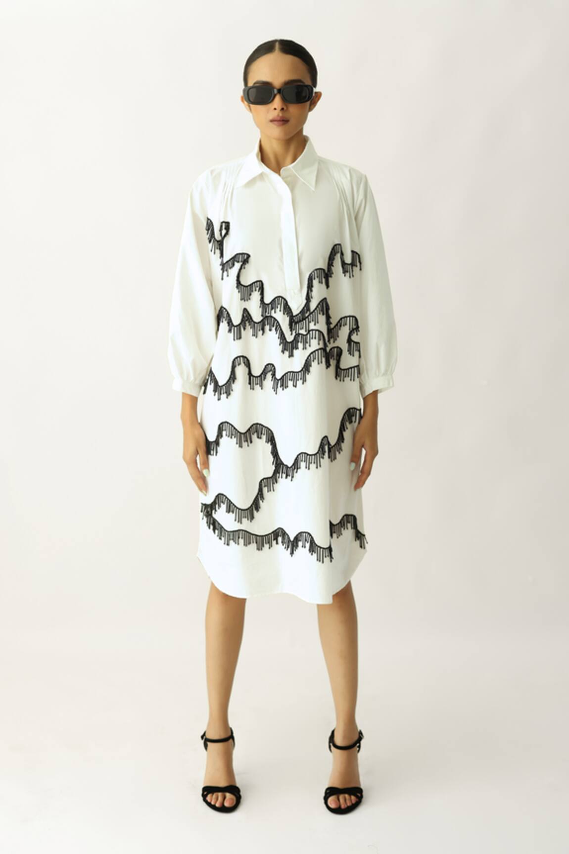 Studio Moda India The Meridian Pipe Work Dress