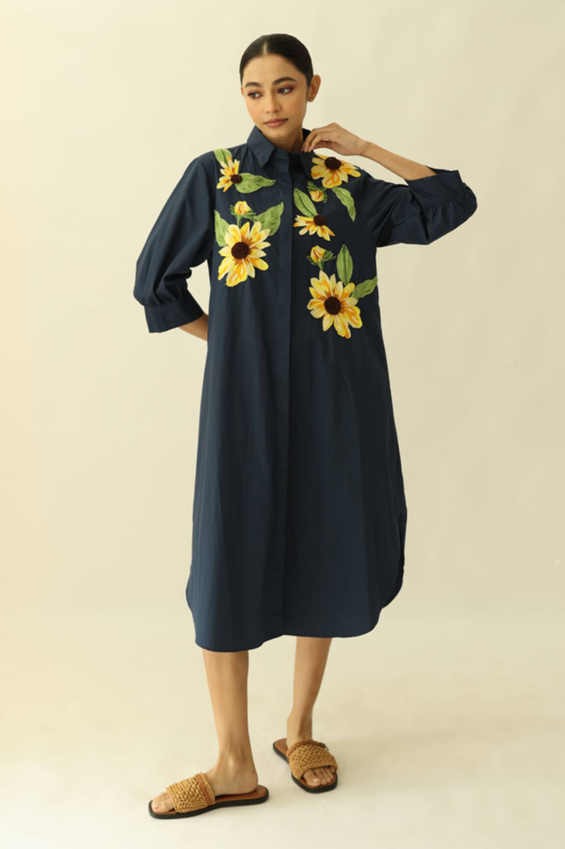 Studio Moda India The Meadowlight Embroidered Dress 