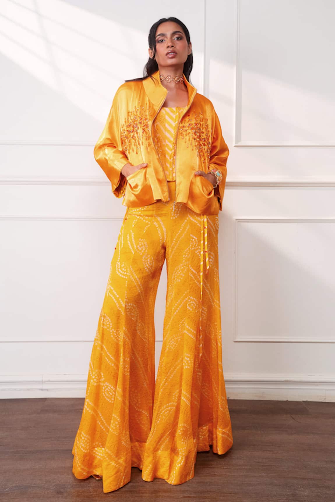 Style Junkiie The Knot Marigold Sharara