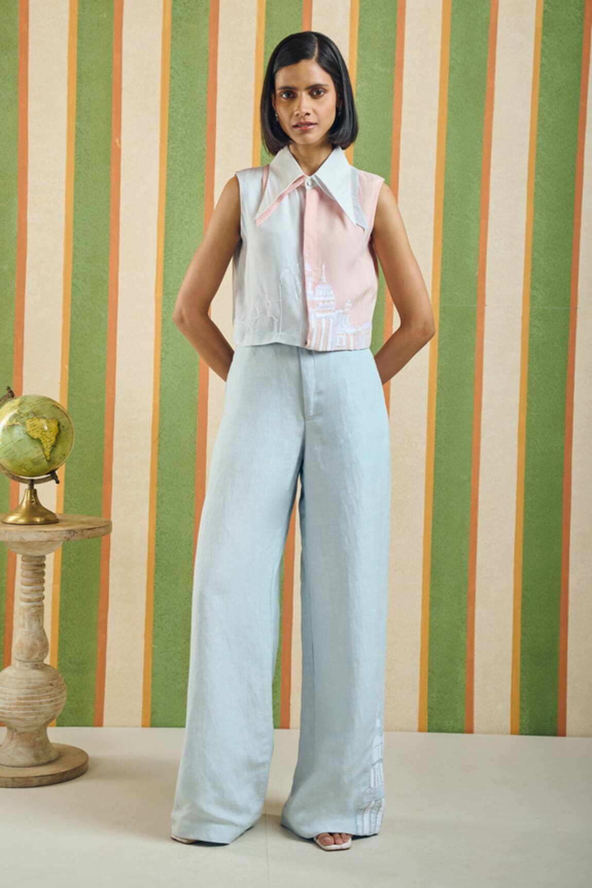 Orthodox Augustus Panel Dome Embroidered Shirt