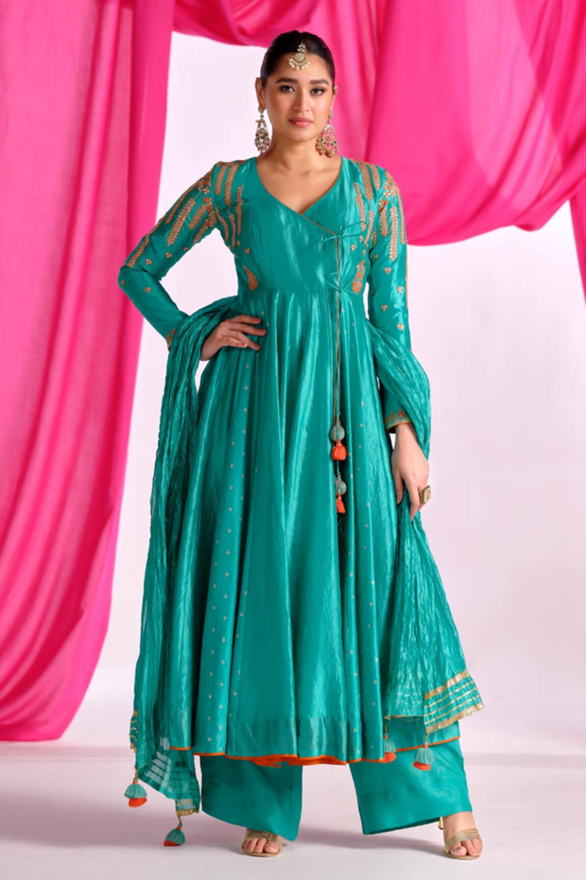 Almaari By Pooja Patel Rangtarang Embroidered Anarkali Set 