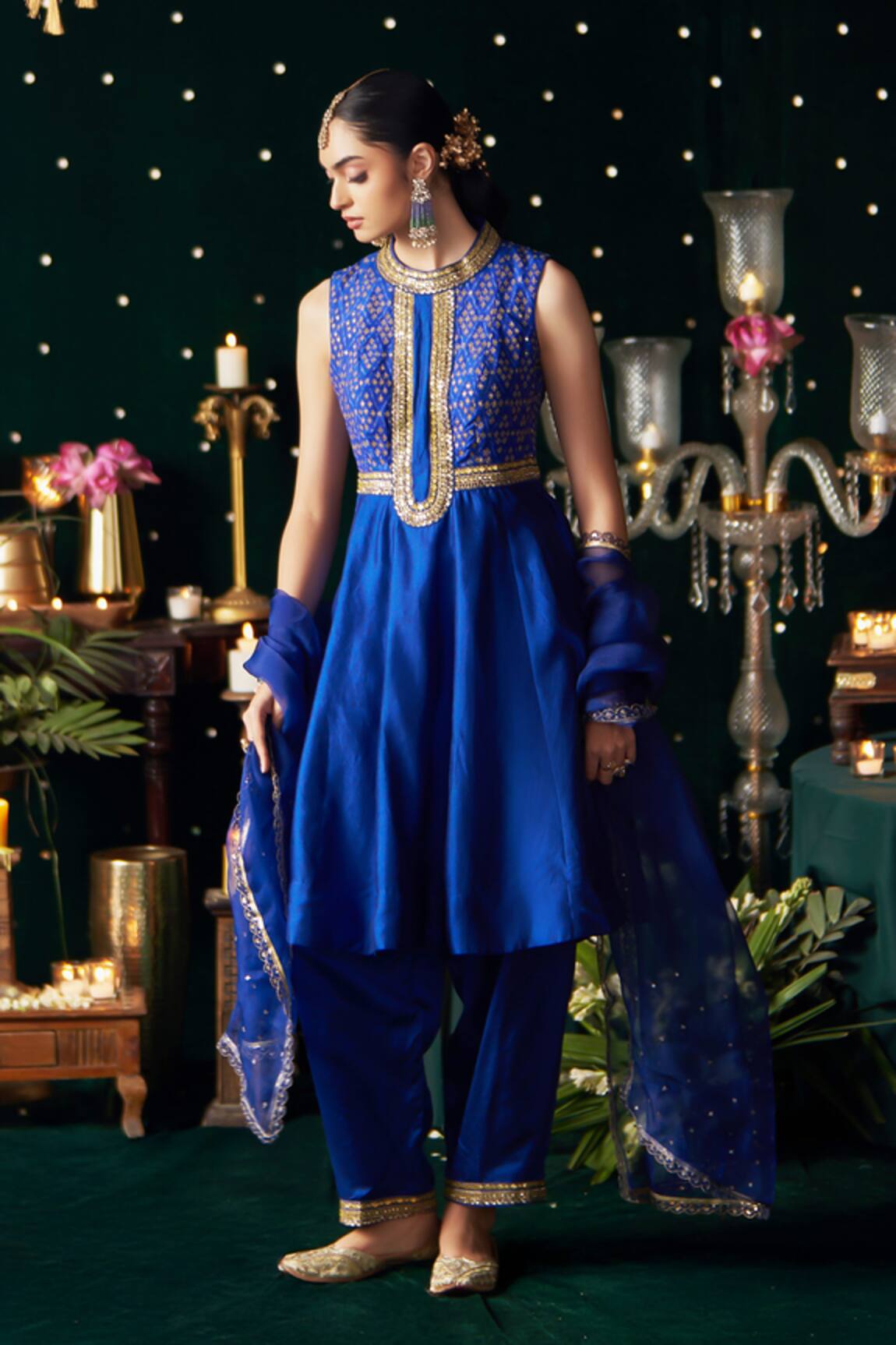 Almaari By Pooja Patel Mridang Embroidered Anarkali Set