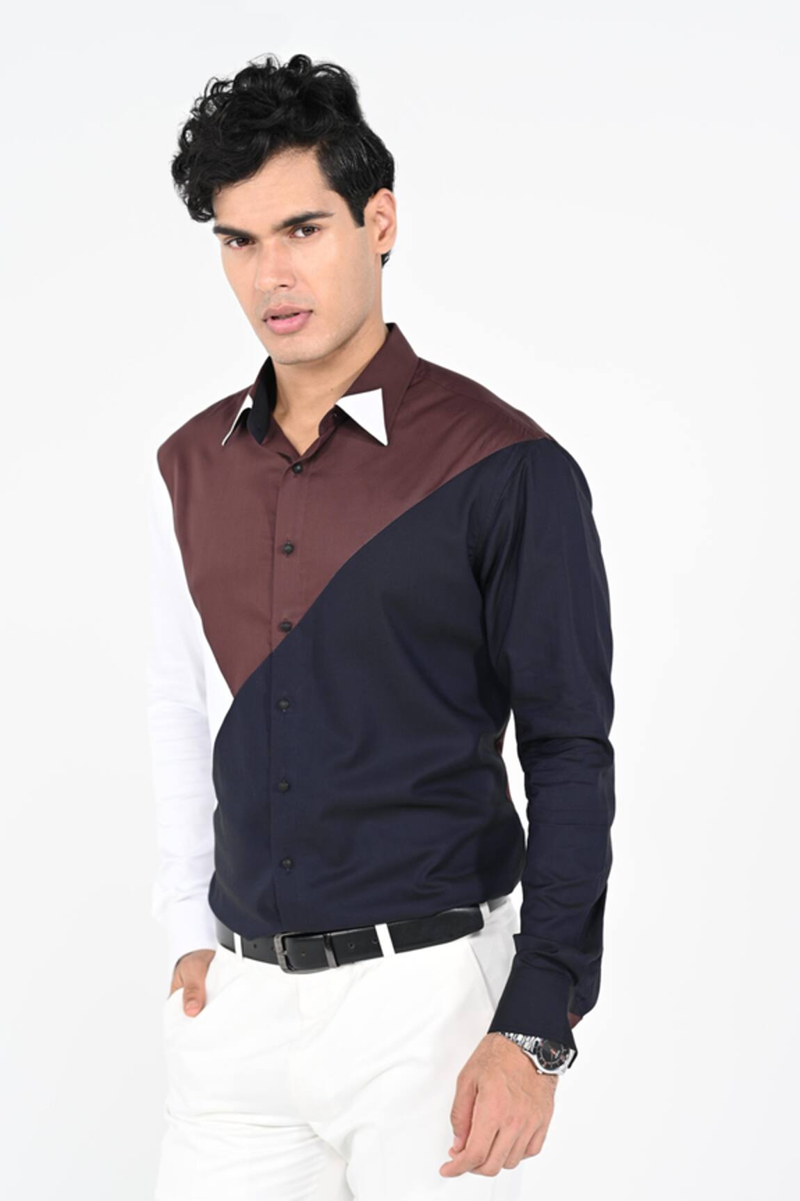 Kalpana Naik Trio Coloured Shirt 