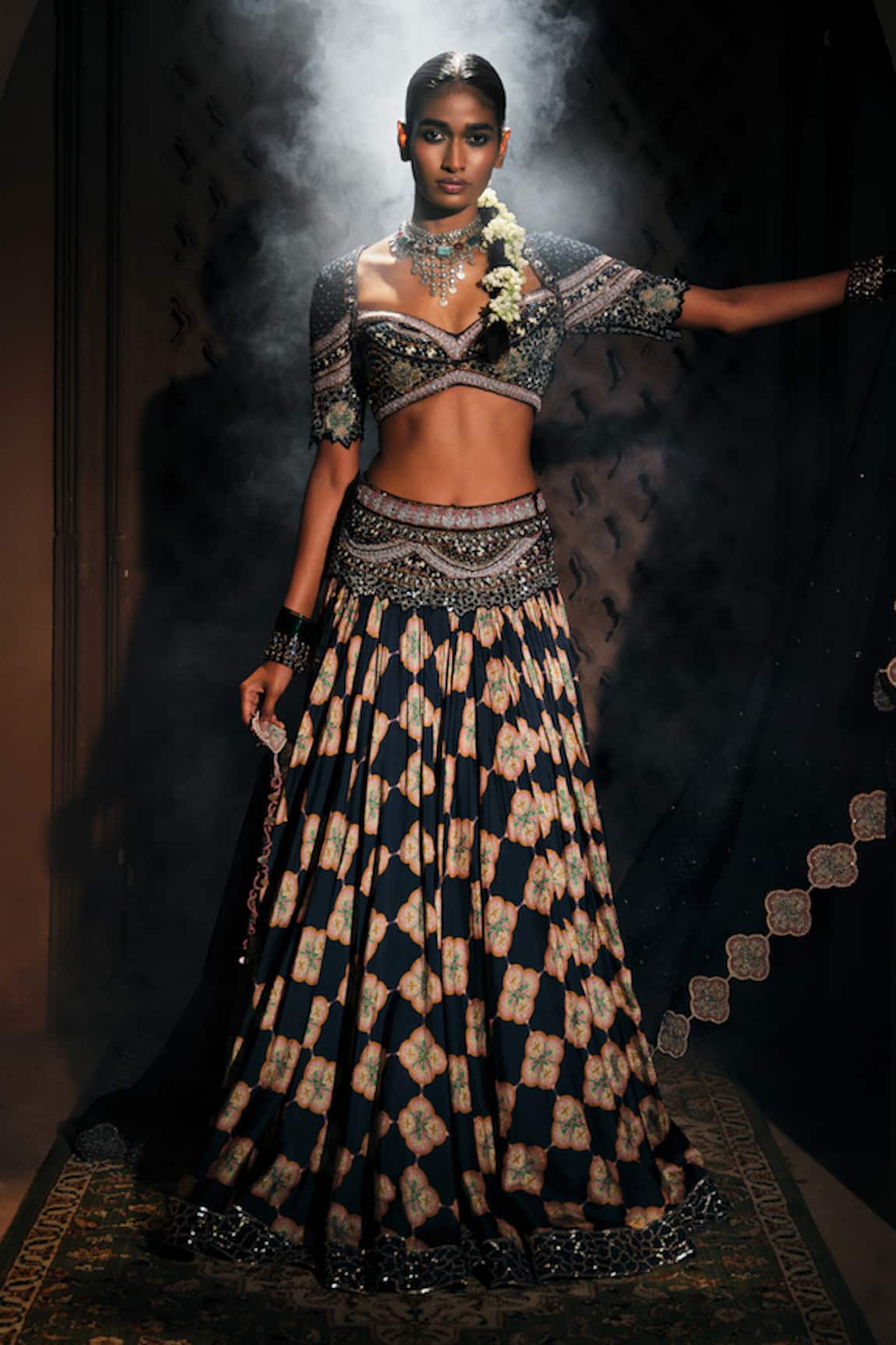 Mukta Sabharwal Meher Embroidered Lehenga Set 