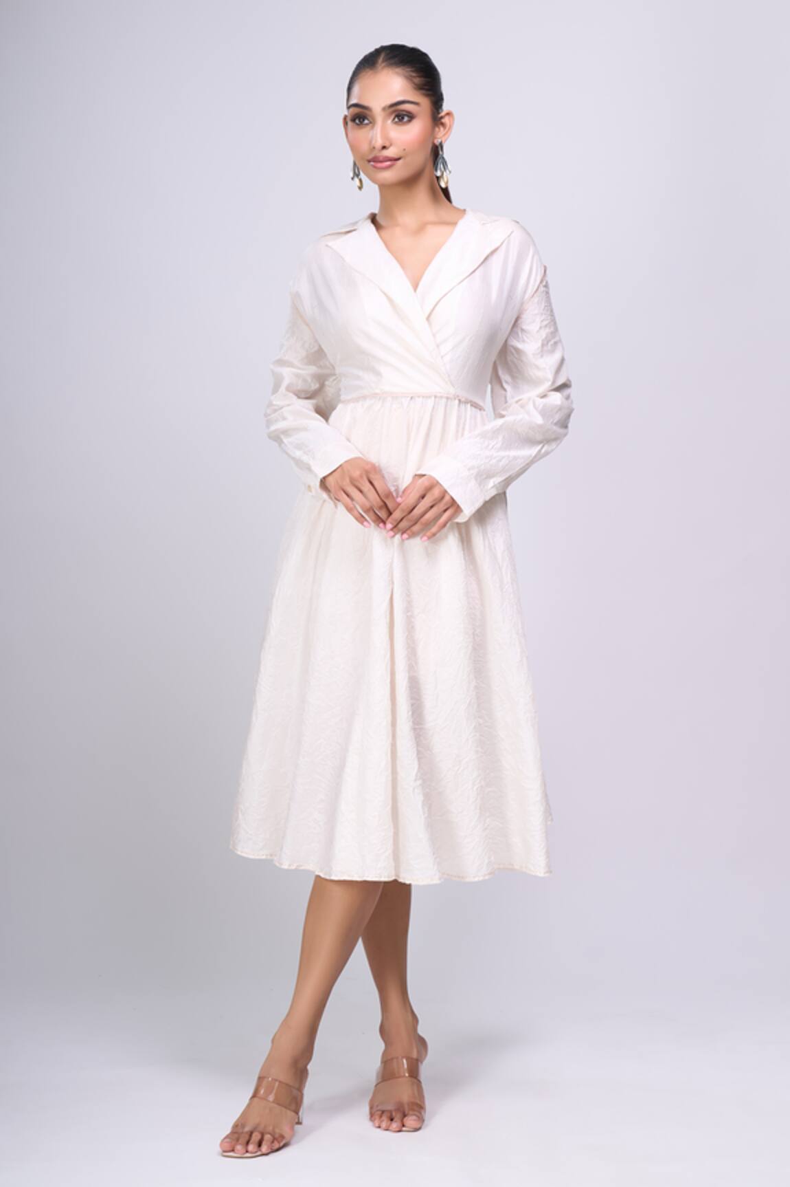 Divyam Mehta Collared Midi Dress