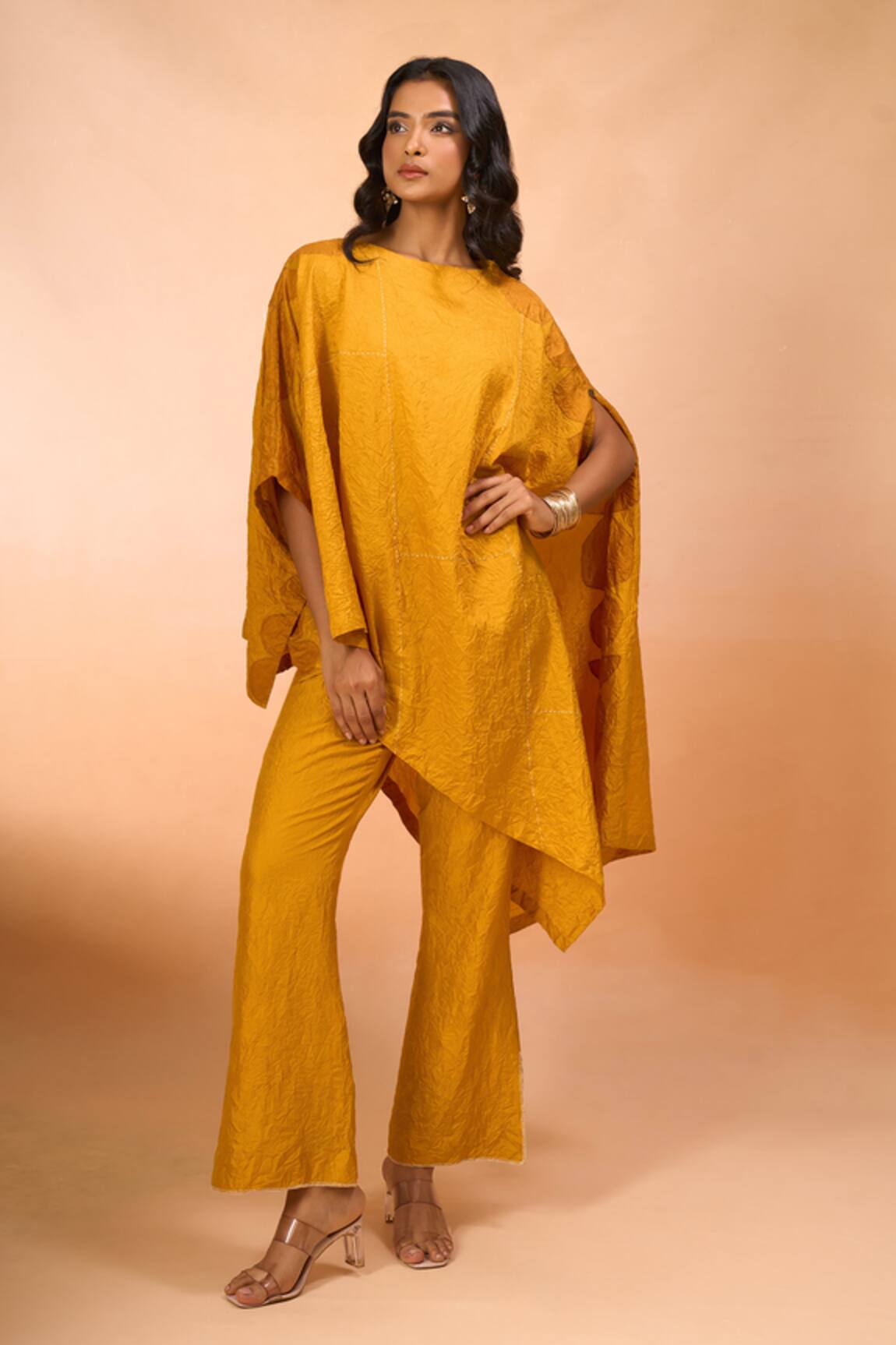 Divyam Mehta Asymmetric Kurta & Pant Set