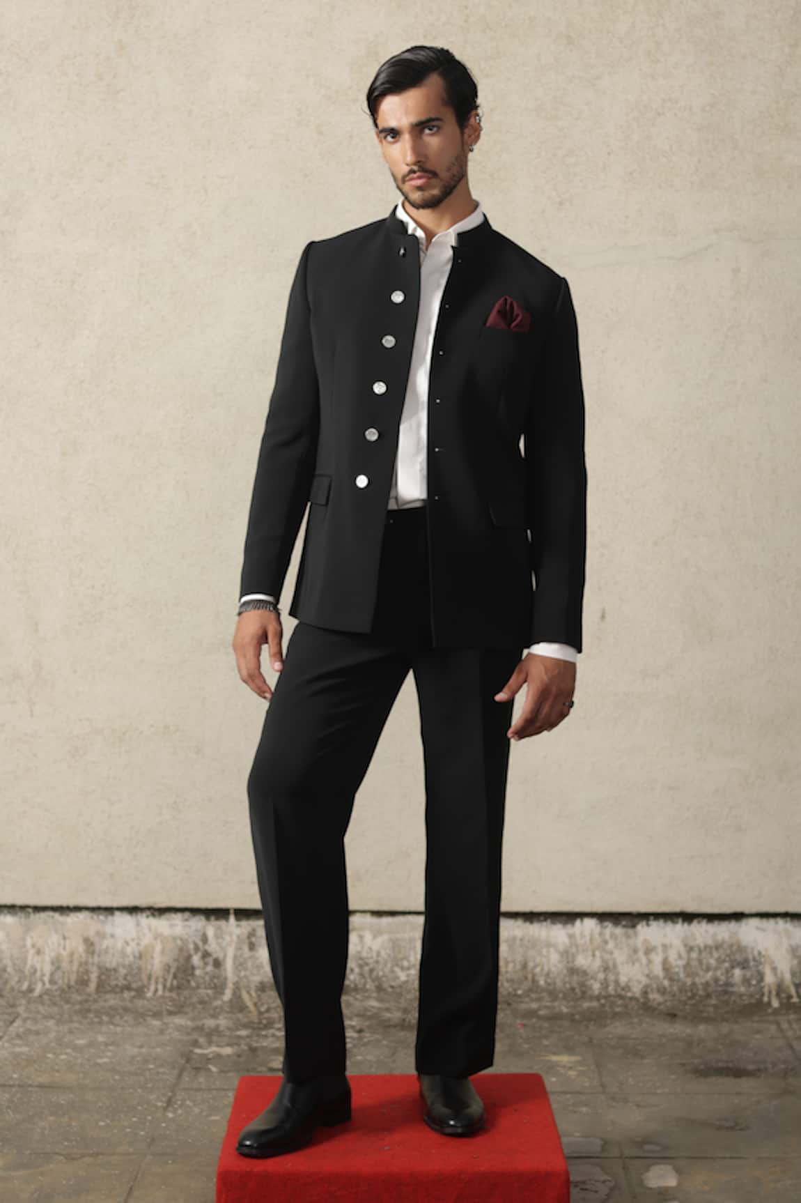 Tisa - Men Signature Button Bandhgala & Pant Set