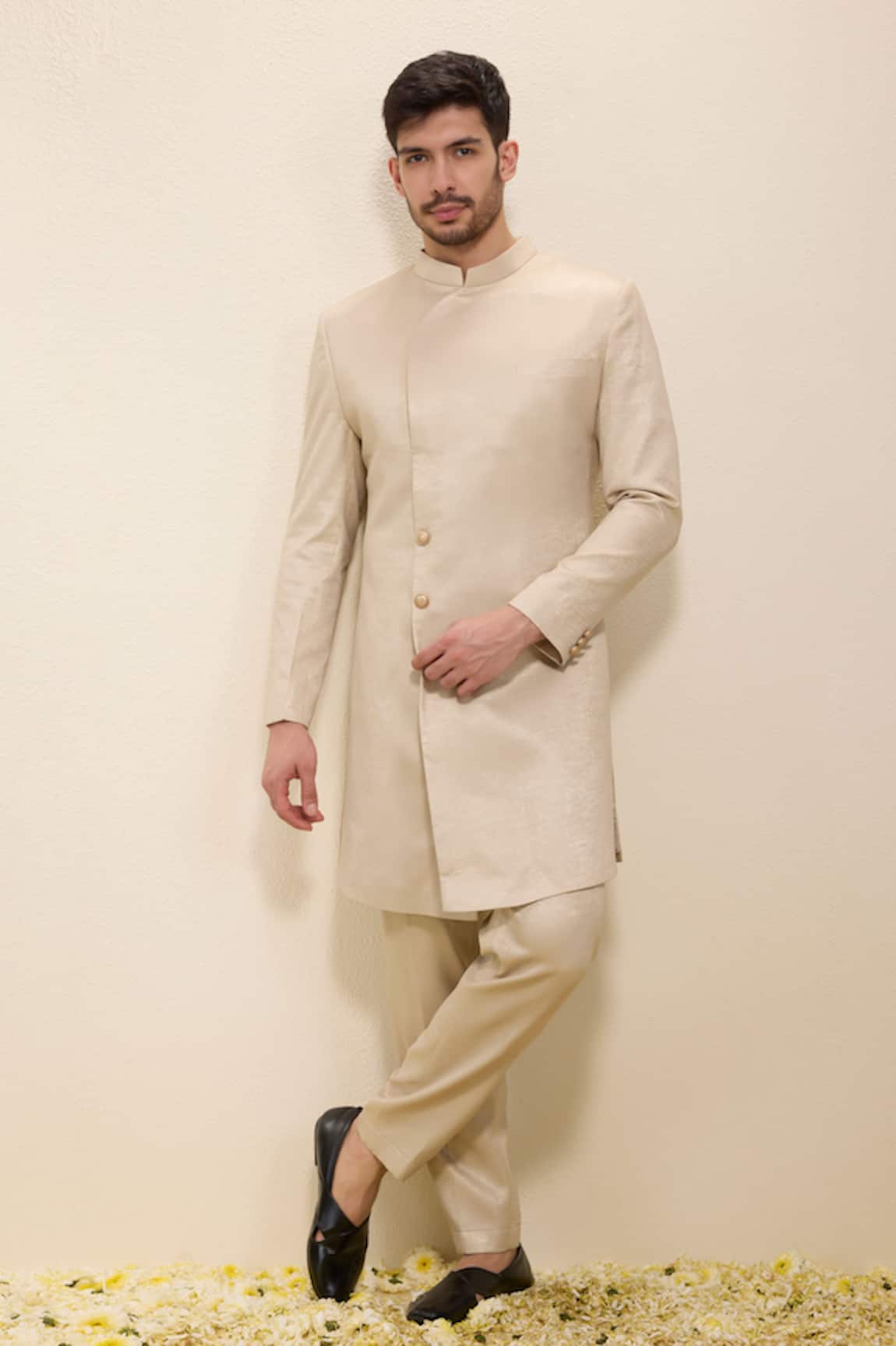 Neha Gursahani Shimmer Sherwani & Matching Pant Set