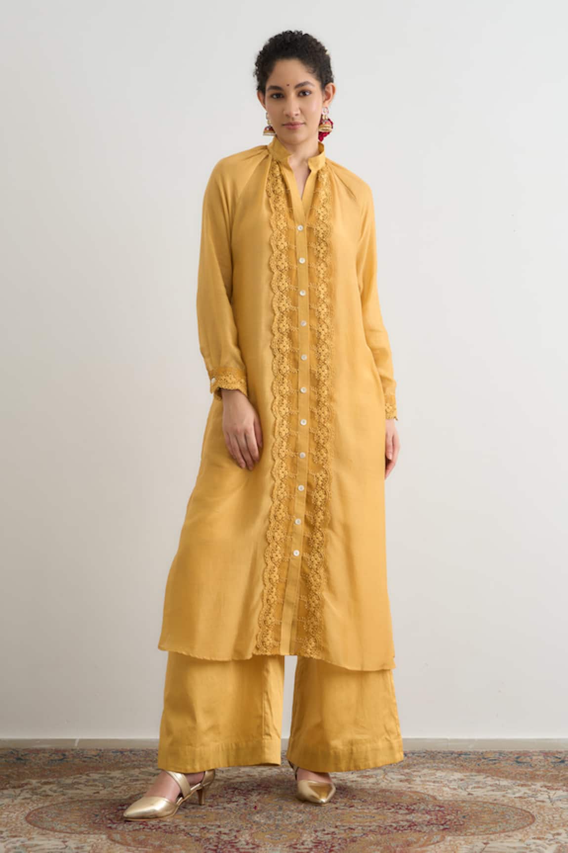 RAAS LIFE Heer Lace Work Kurta Pant Set 