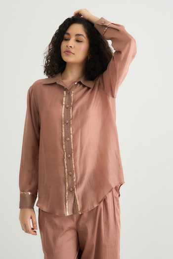 RAAS LIFE Ginger Embellished Placket Shirt 
