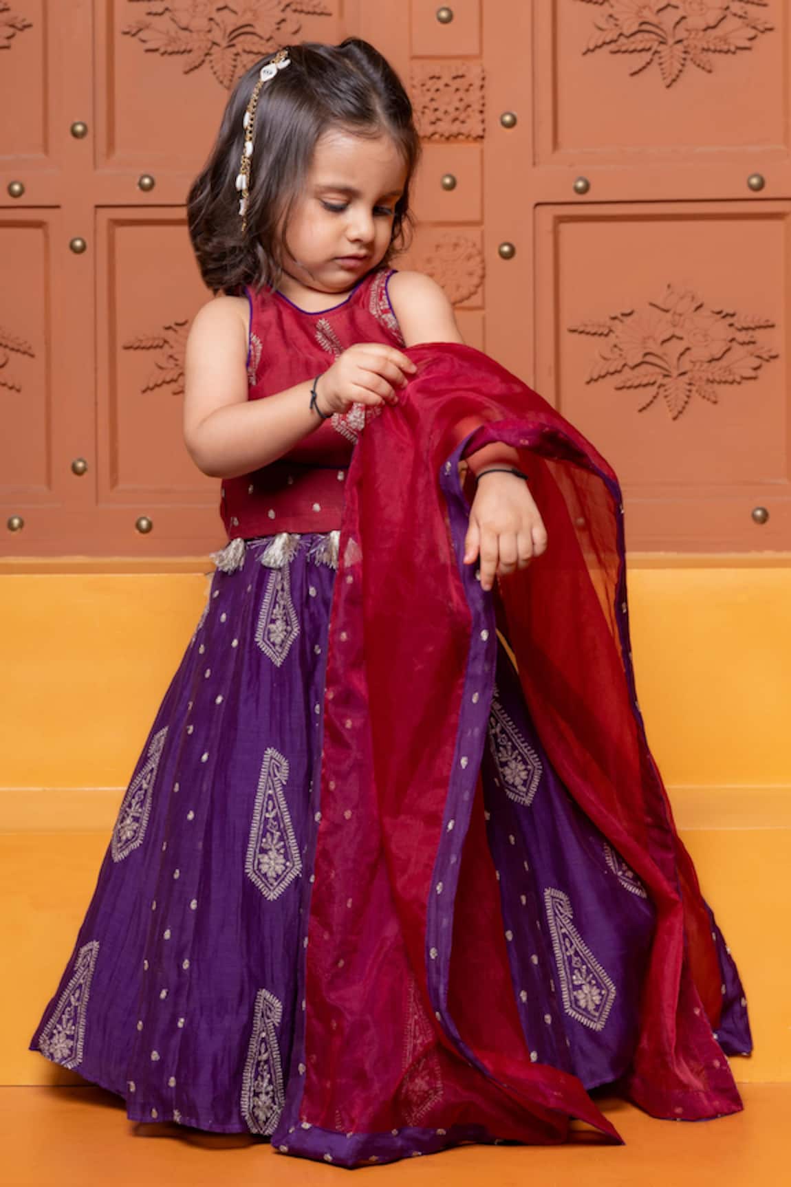 Kirti Agarwal - Pret N Couture Ethnic Motif Blouse Lehenga Set